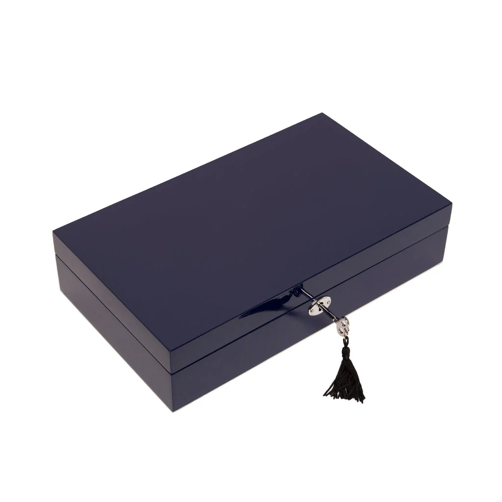 Stackable Jewelry Box set of 2 Navy - Image 5
