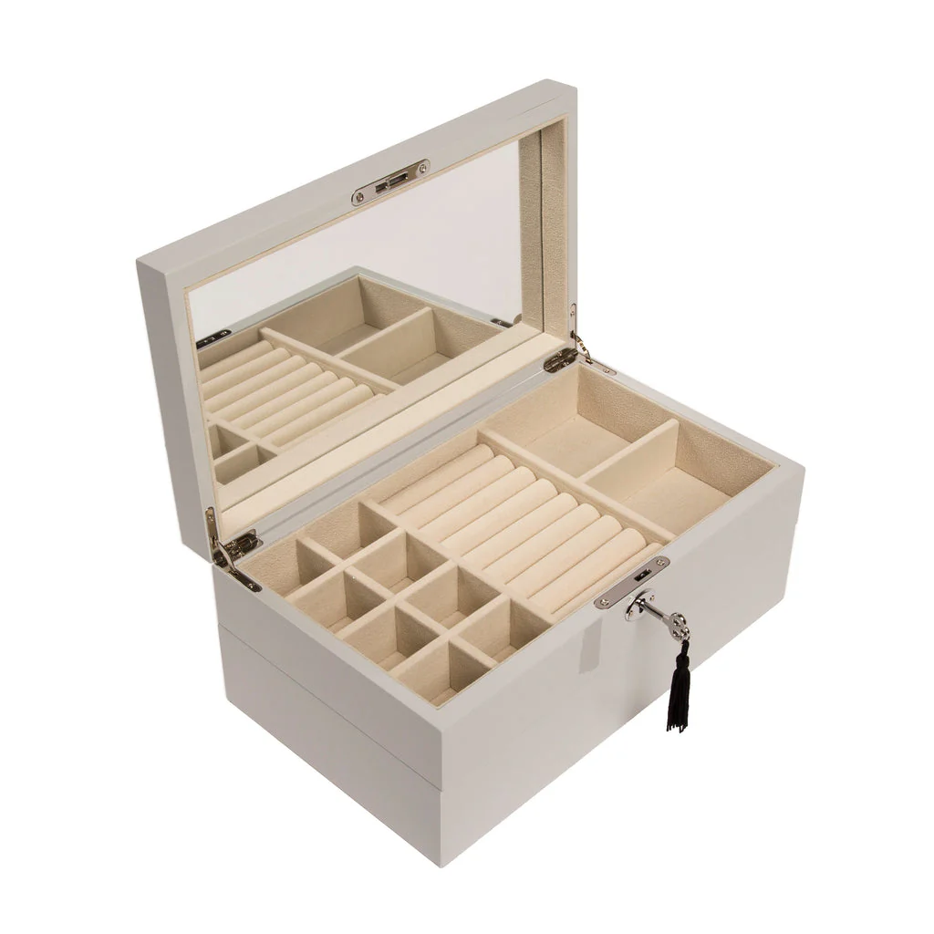 Stackable Jewelry Box set of 2 Silver - Image 3
