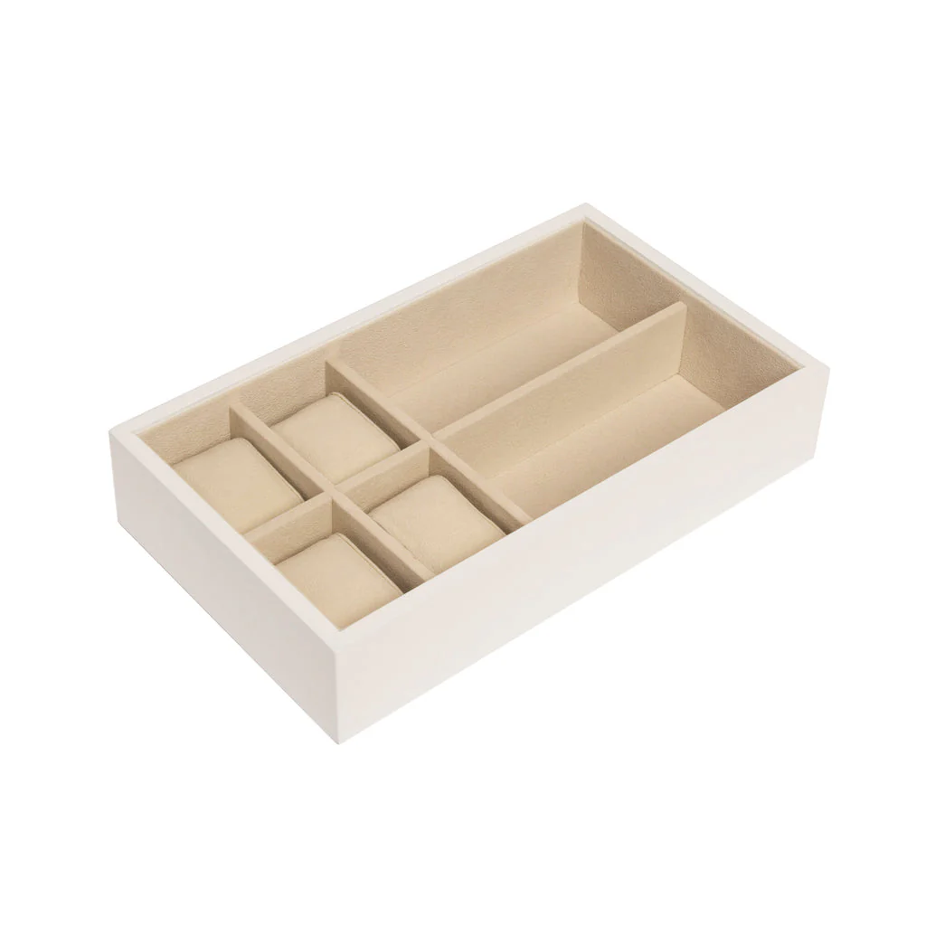 Stackable Jewelry Box set of 2 White - Image 2