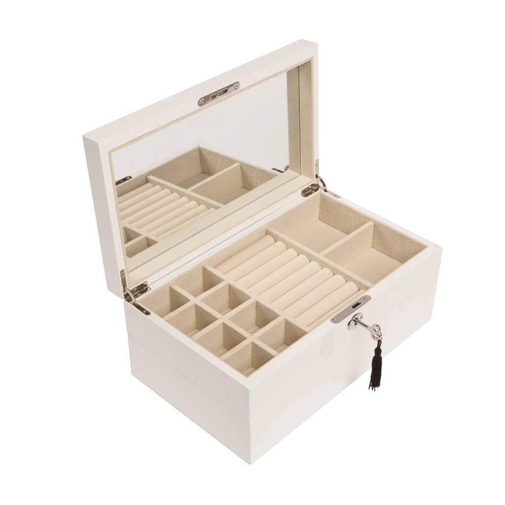 Stackable Jewelry Box set of 2 White - Image 3
