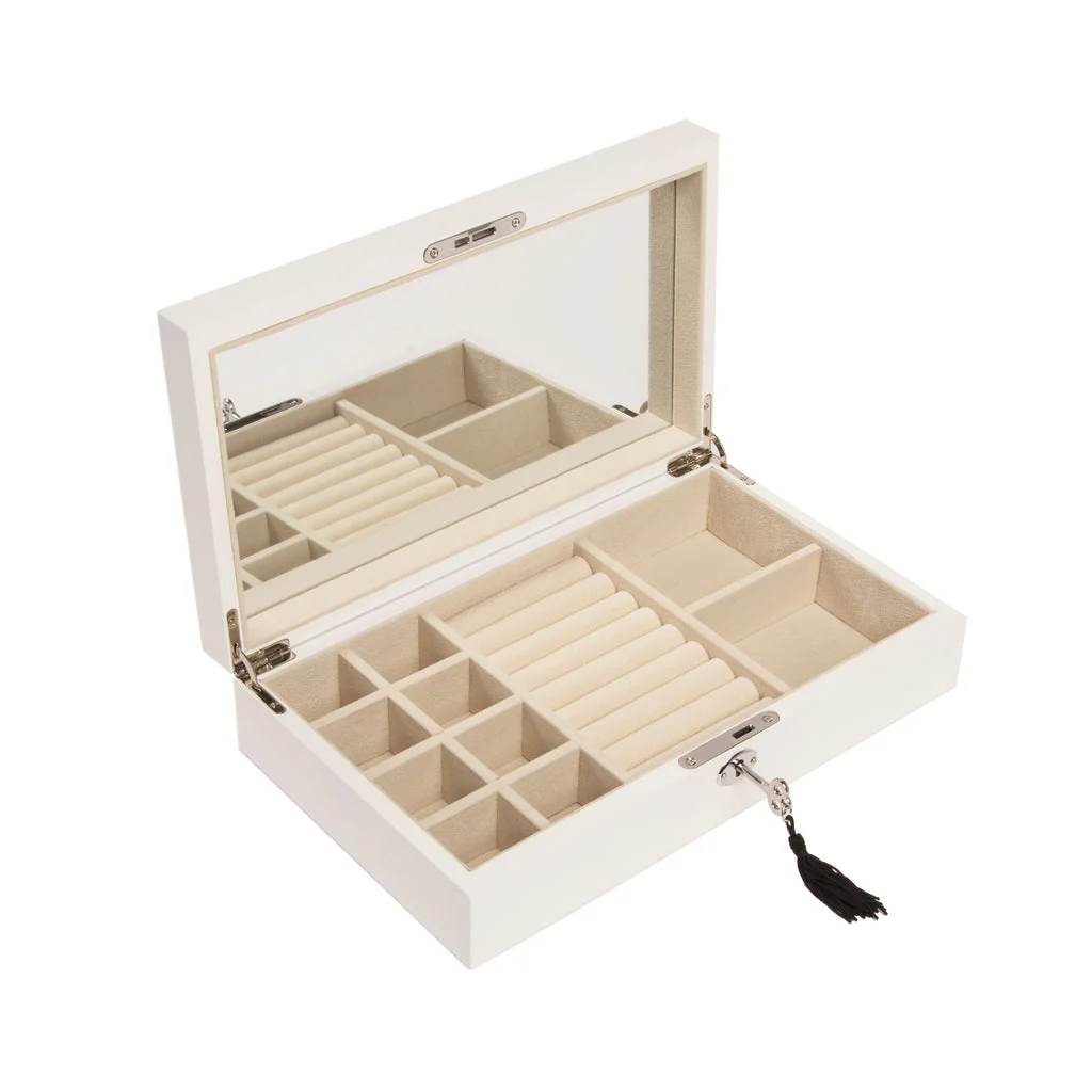 Stackable Jewelry Box set of 2 White - Image 4