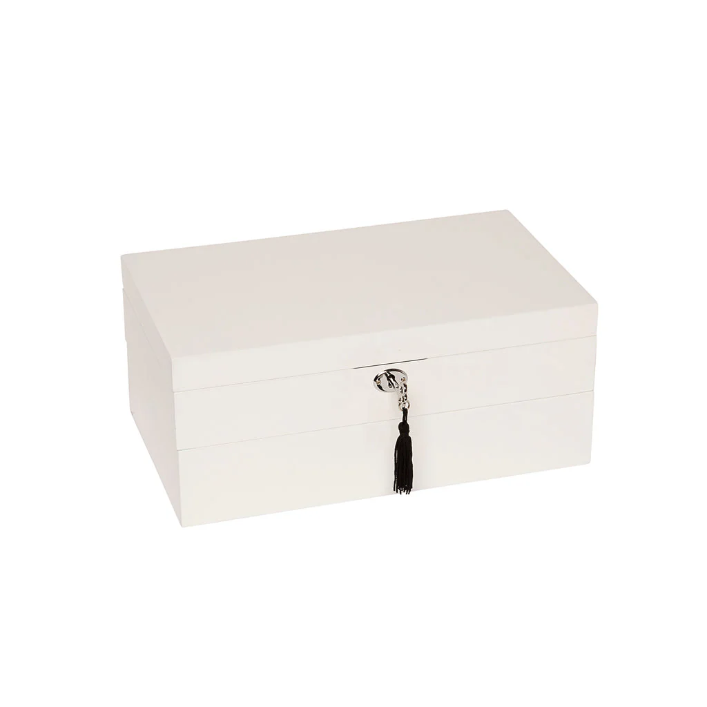 Stackable Jewelry Box set of 2 White - Image 6