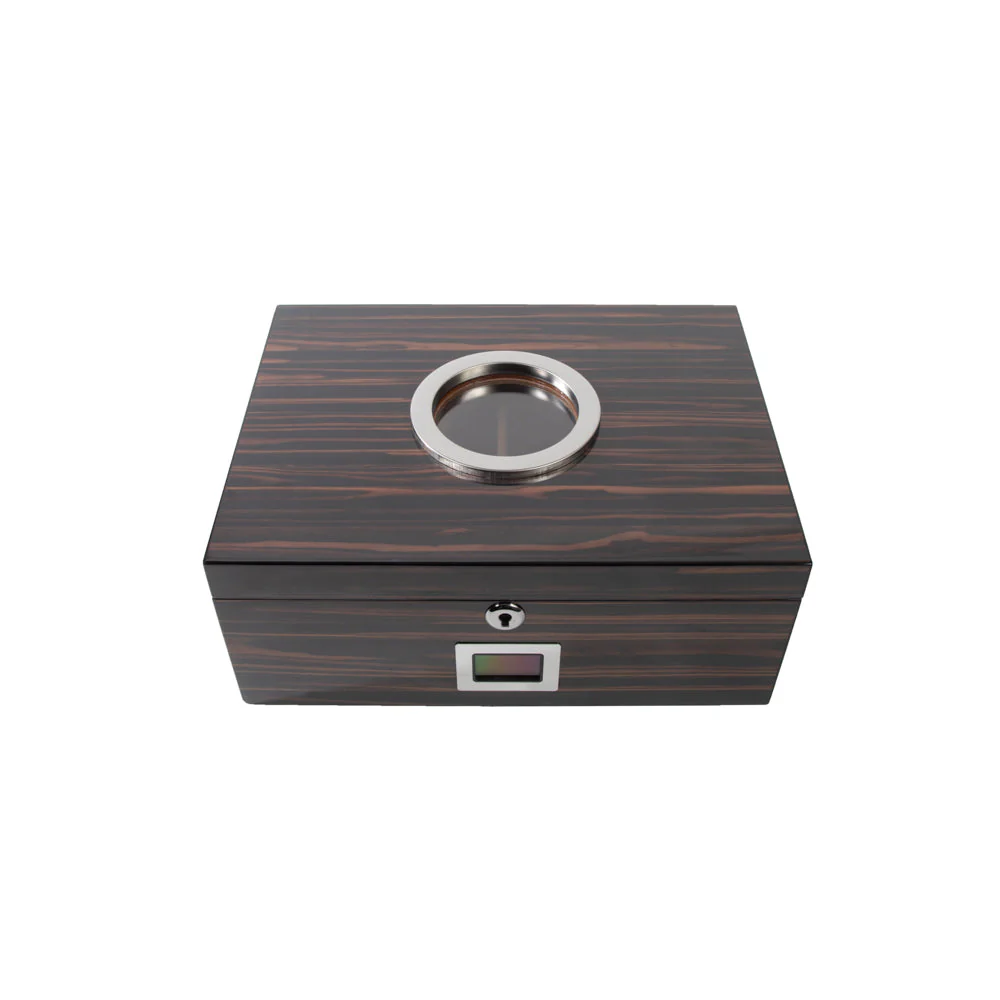 The Colton High Gloss Ebony Cigar Humidor - Image 4