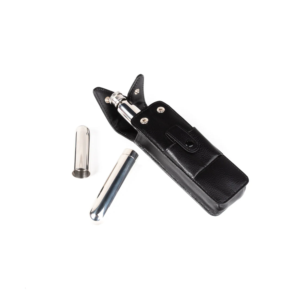 The Hip Trio Cigar and Flask Set (Black)