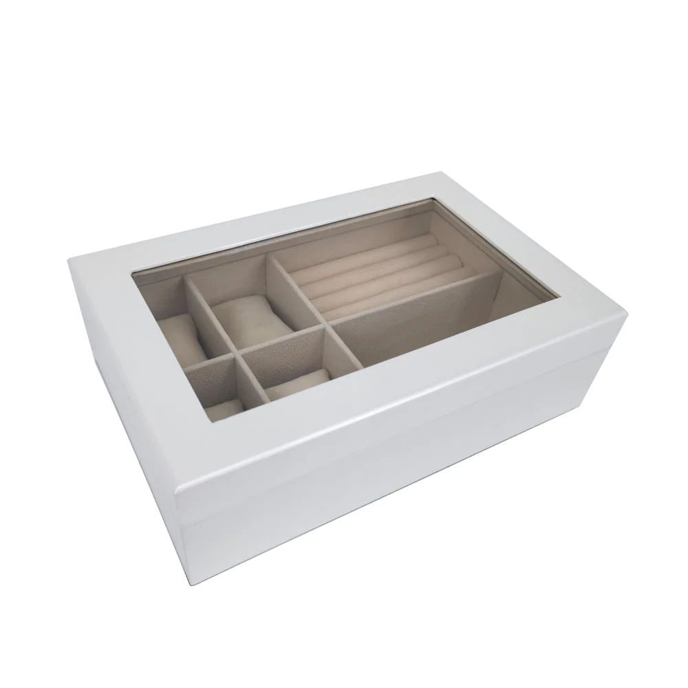The Kylie Glass Top Jewelry Box - Image 7