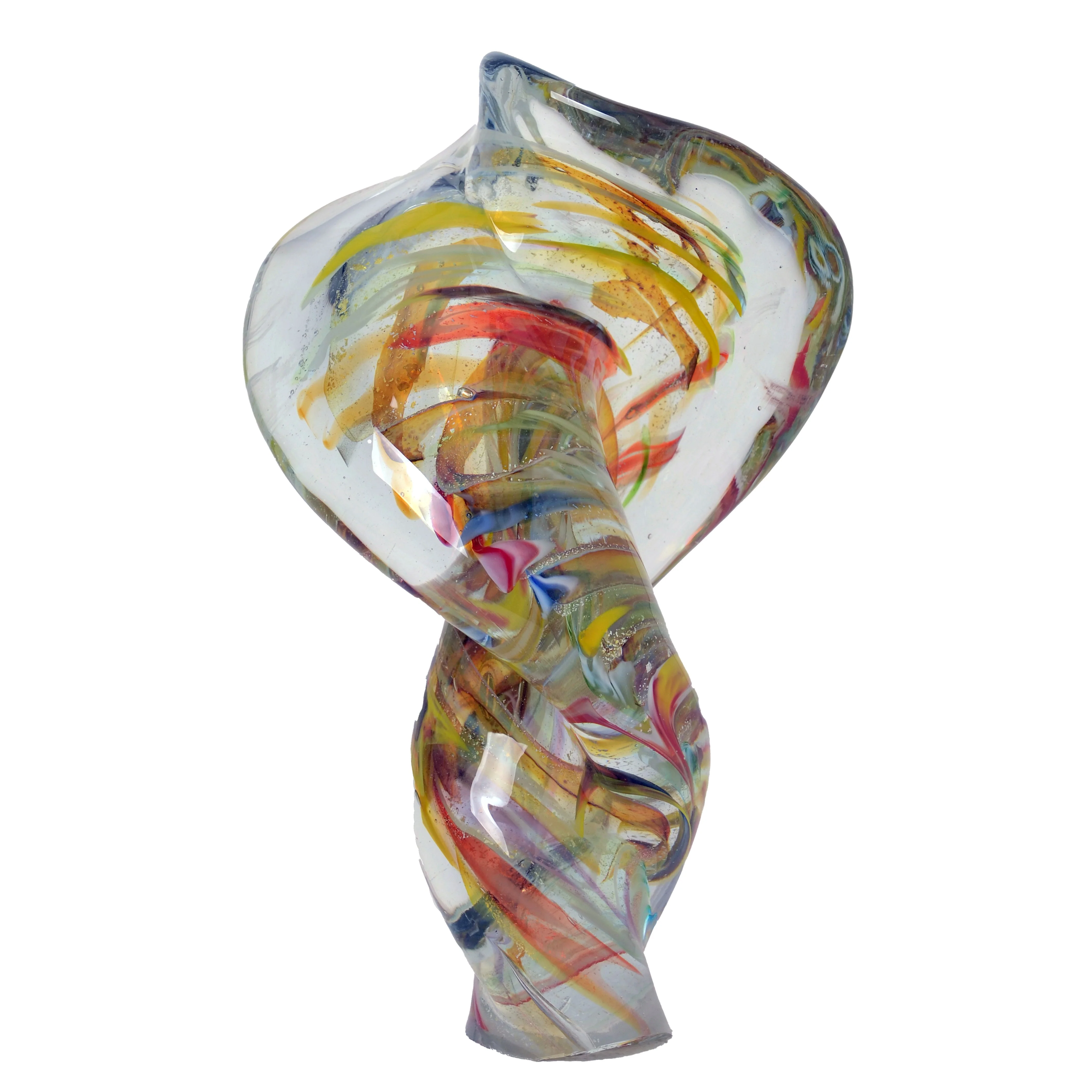 Celestial Helix - Handblown Art Glass Sculpture 8030 by Viz Glass