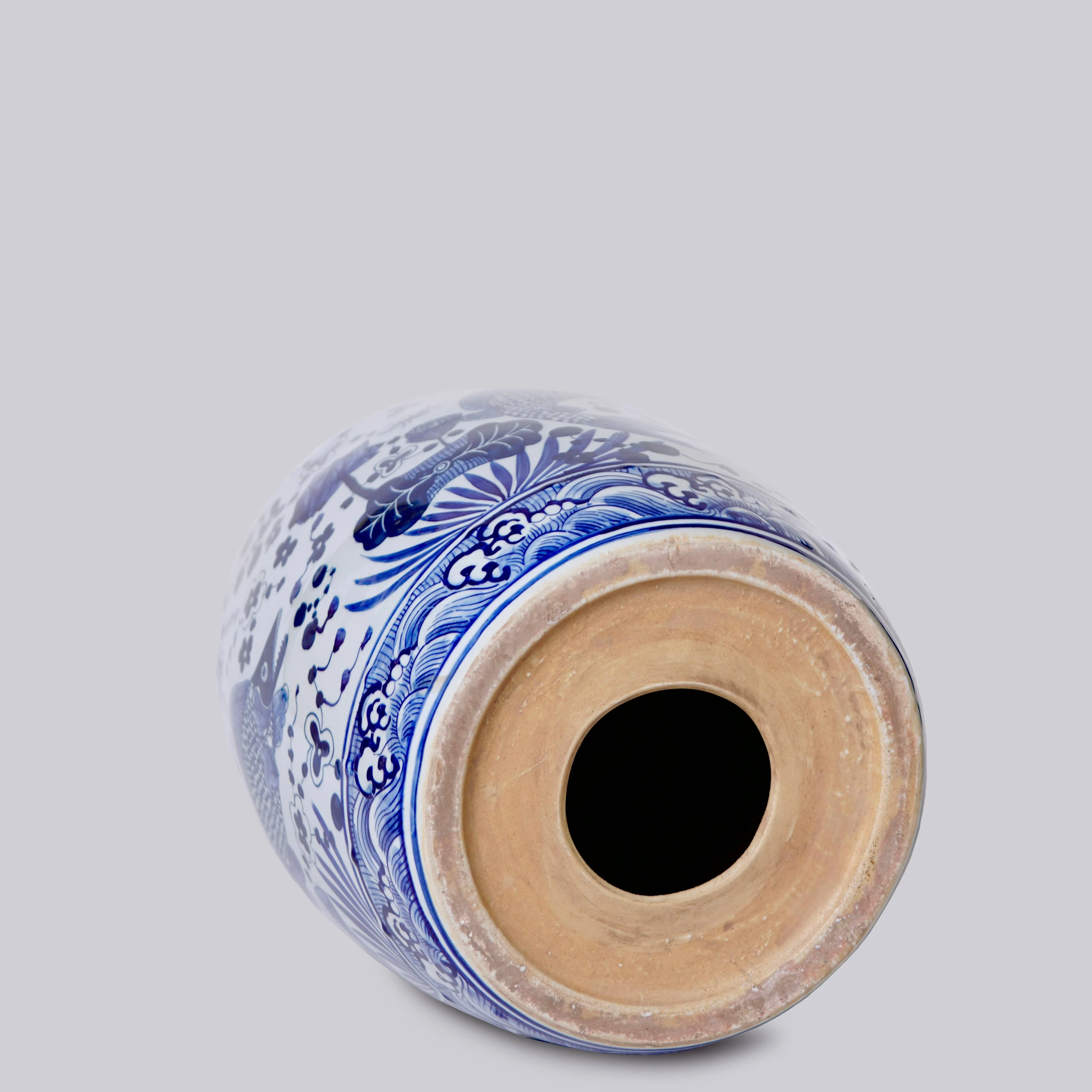 Blue and White Porcelain Fish and Lotus Garden Seat - Image 6