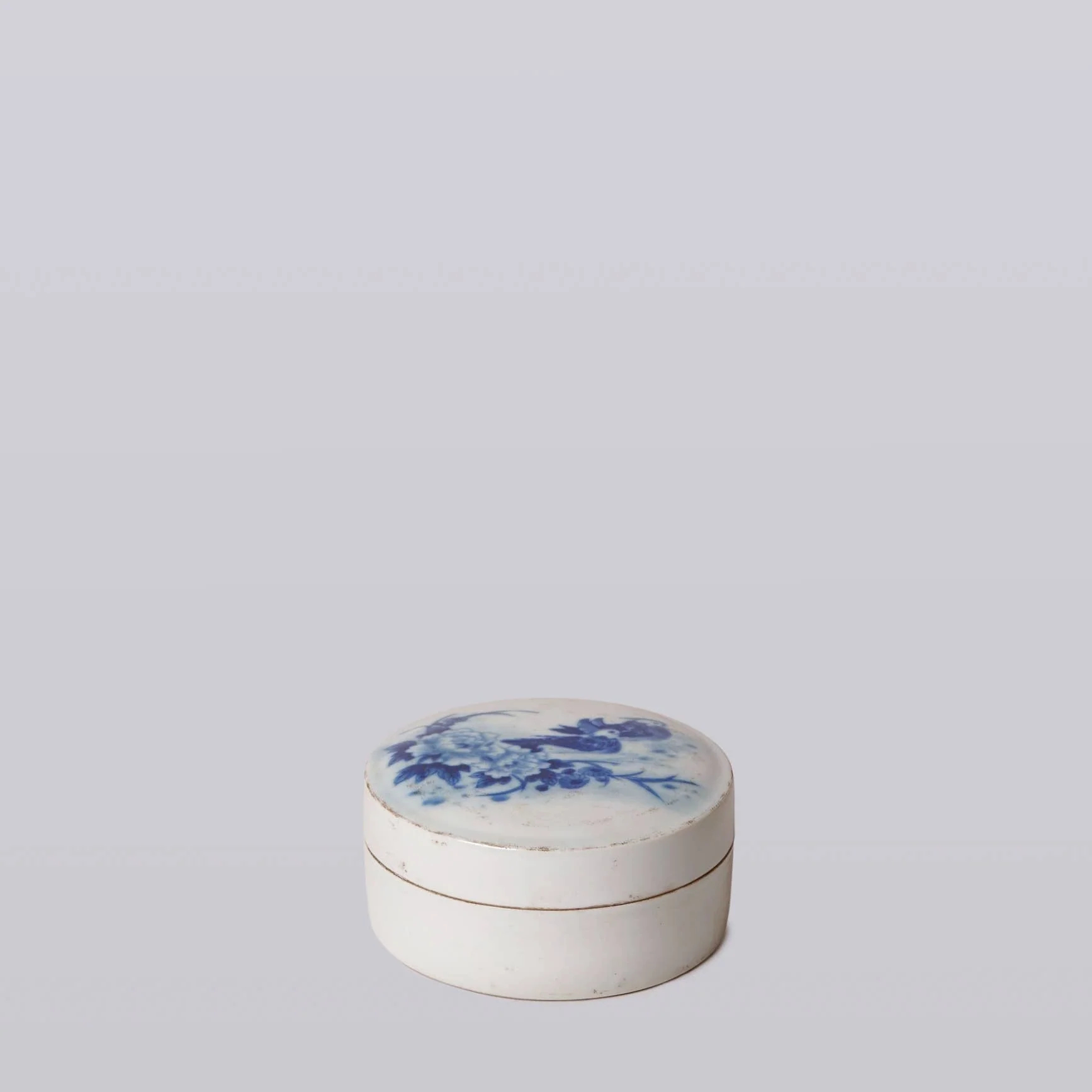 Blue and White Porcelain Mandarin Ducks Ink Box - Image 2