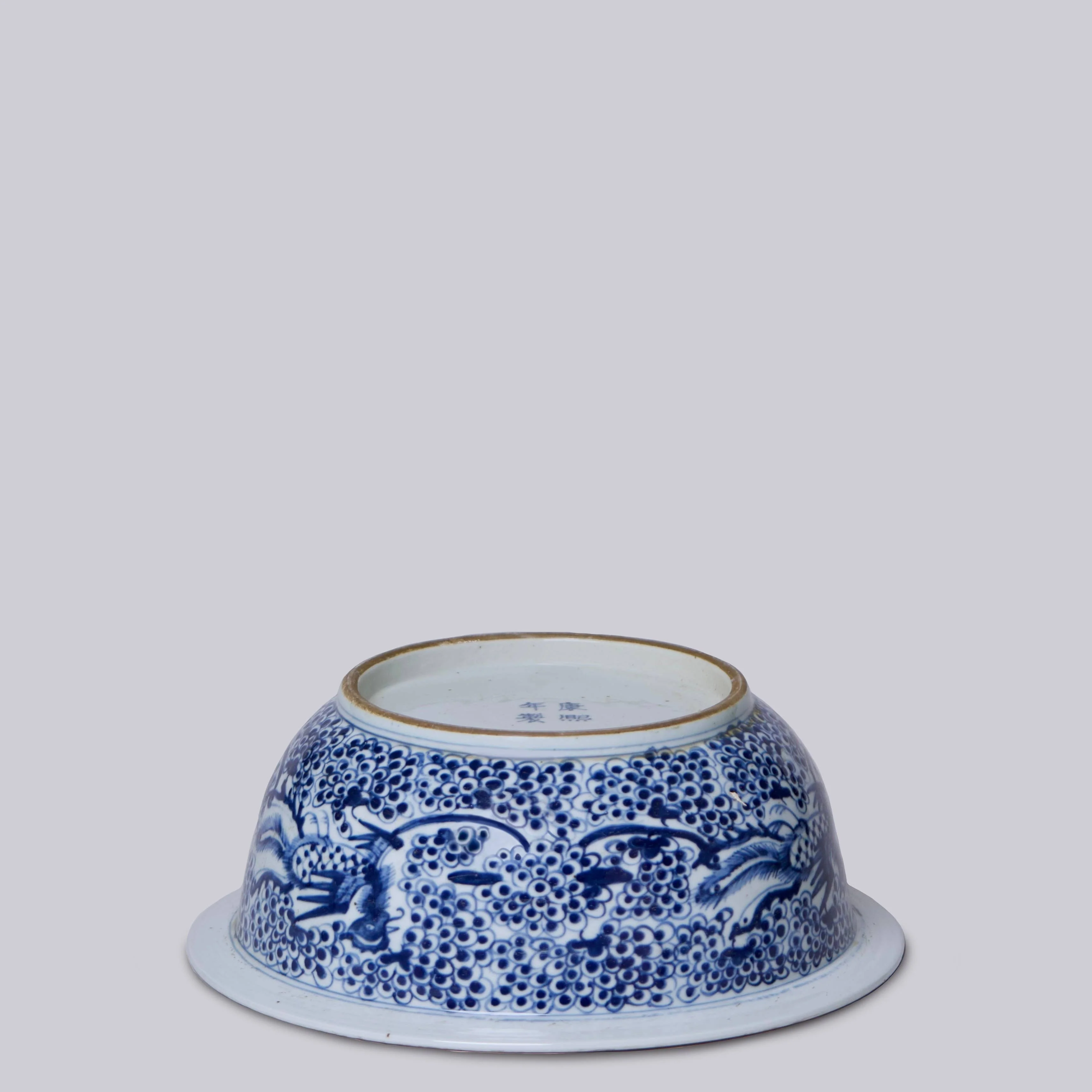 Blue and White Porcelain Phoenix Basin - Image 3