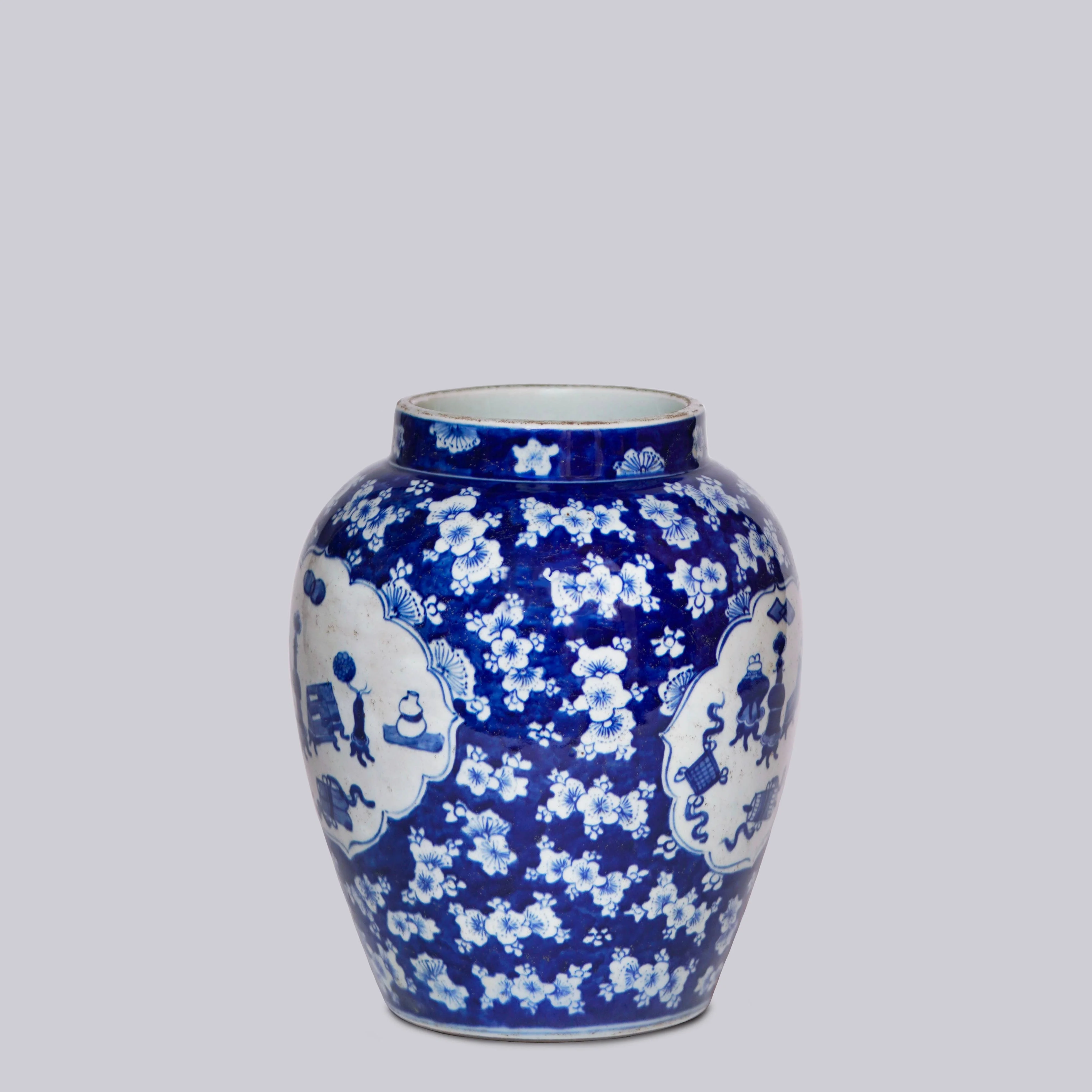 Blue and White Porcelain Scholarly Object Pot - Image 2