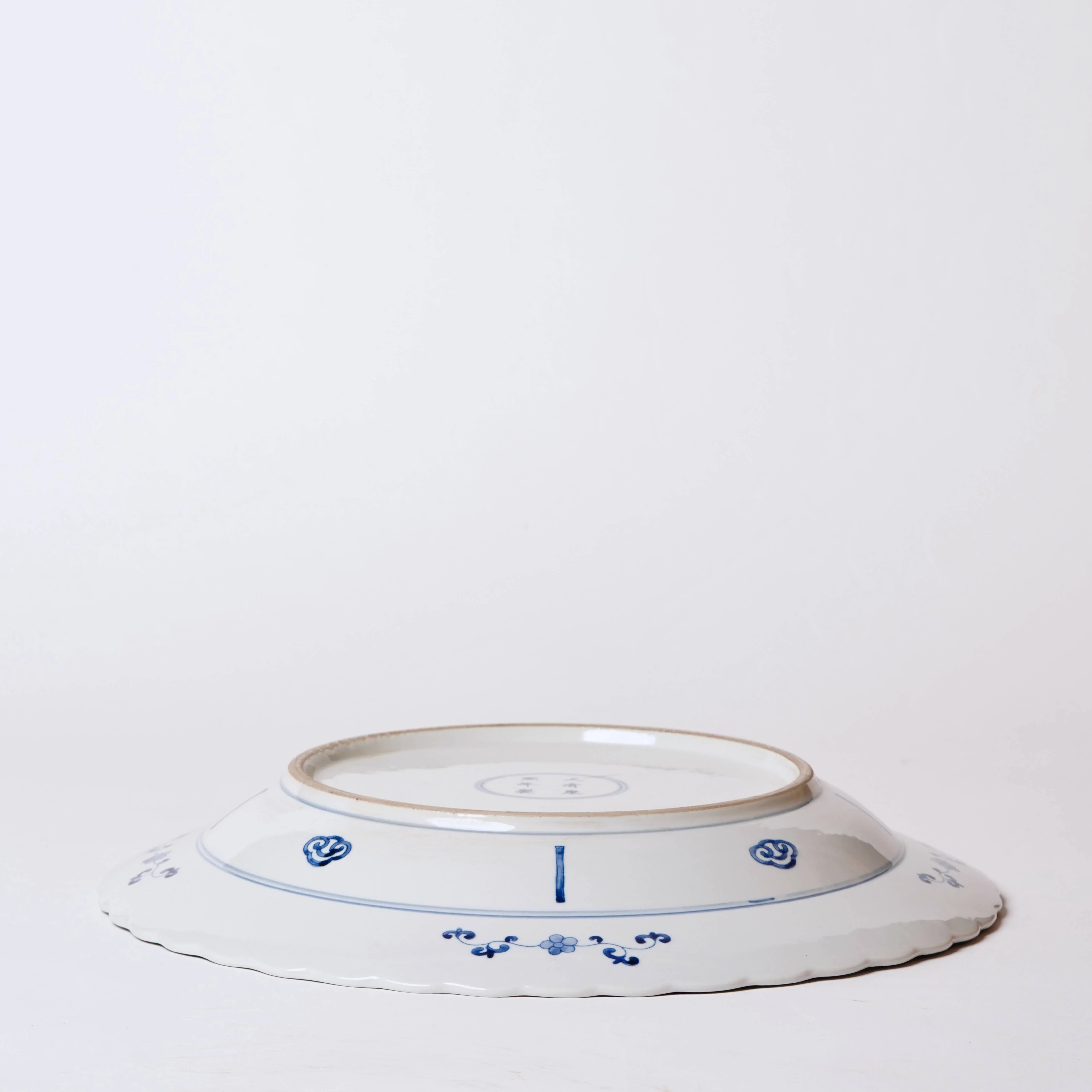 Blue and White Porcelain Warriors Platter - Image 4