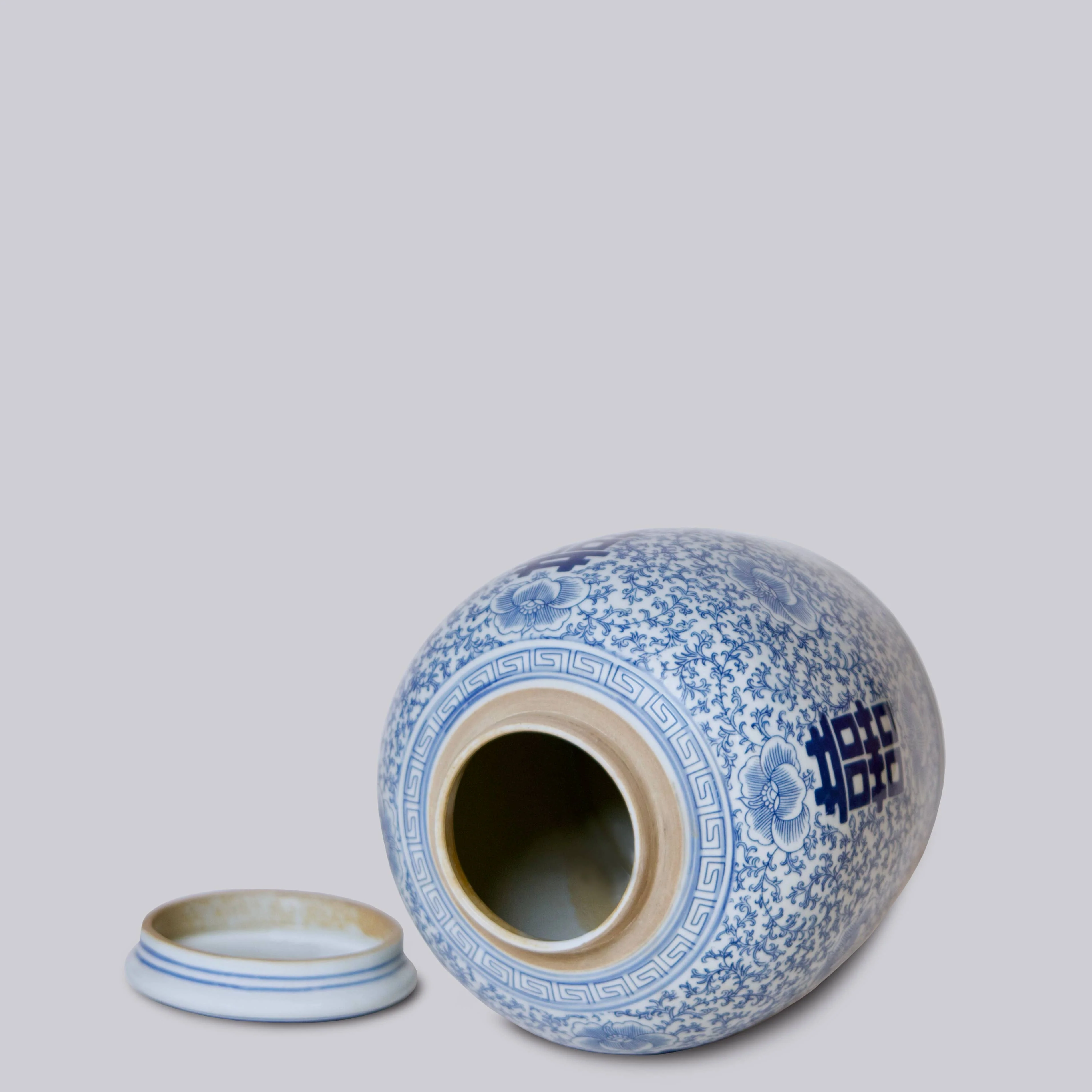 Double Happiness Blue and White Porcelain Jar - Image 8