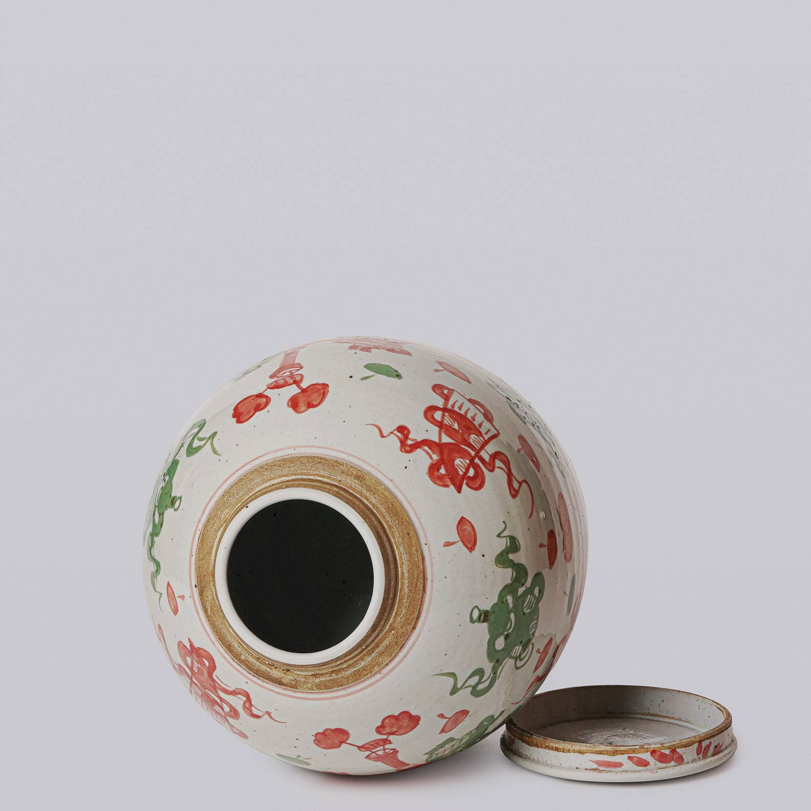 Pink & Green Rustic Porcelain Ancient Treasures Medium Jar - Image 2
