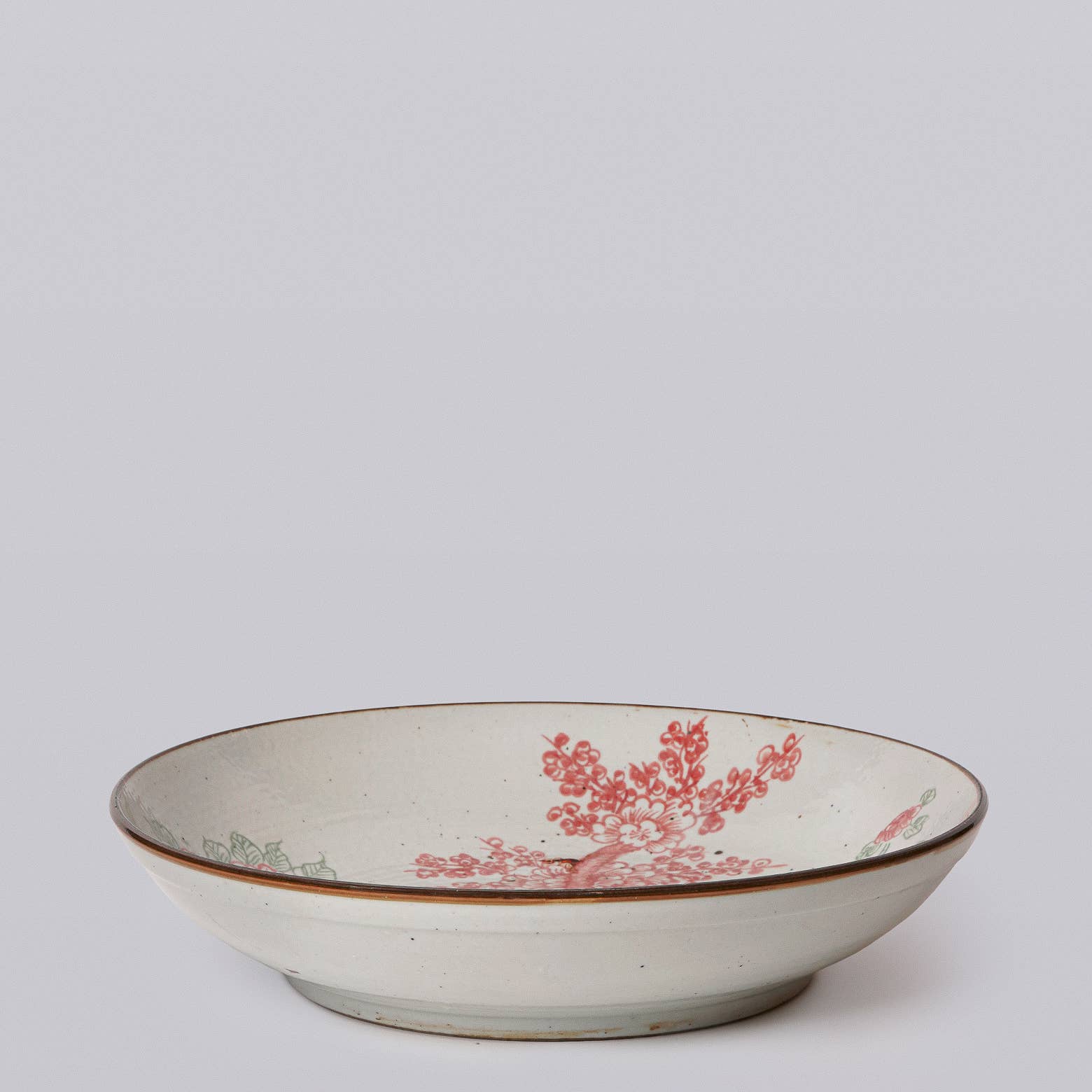 Rustic Pink and Green Four Seasons Porcelain Platter - Image 2