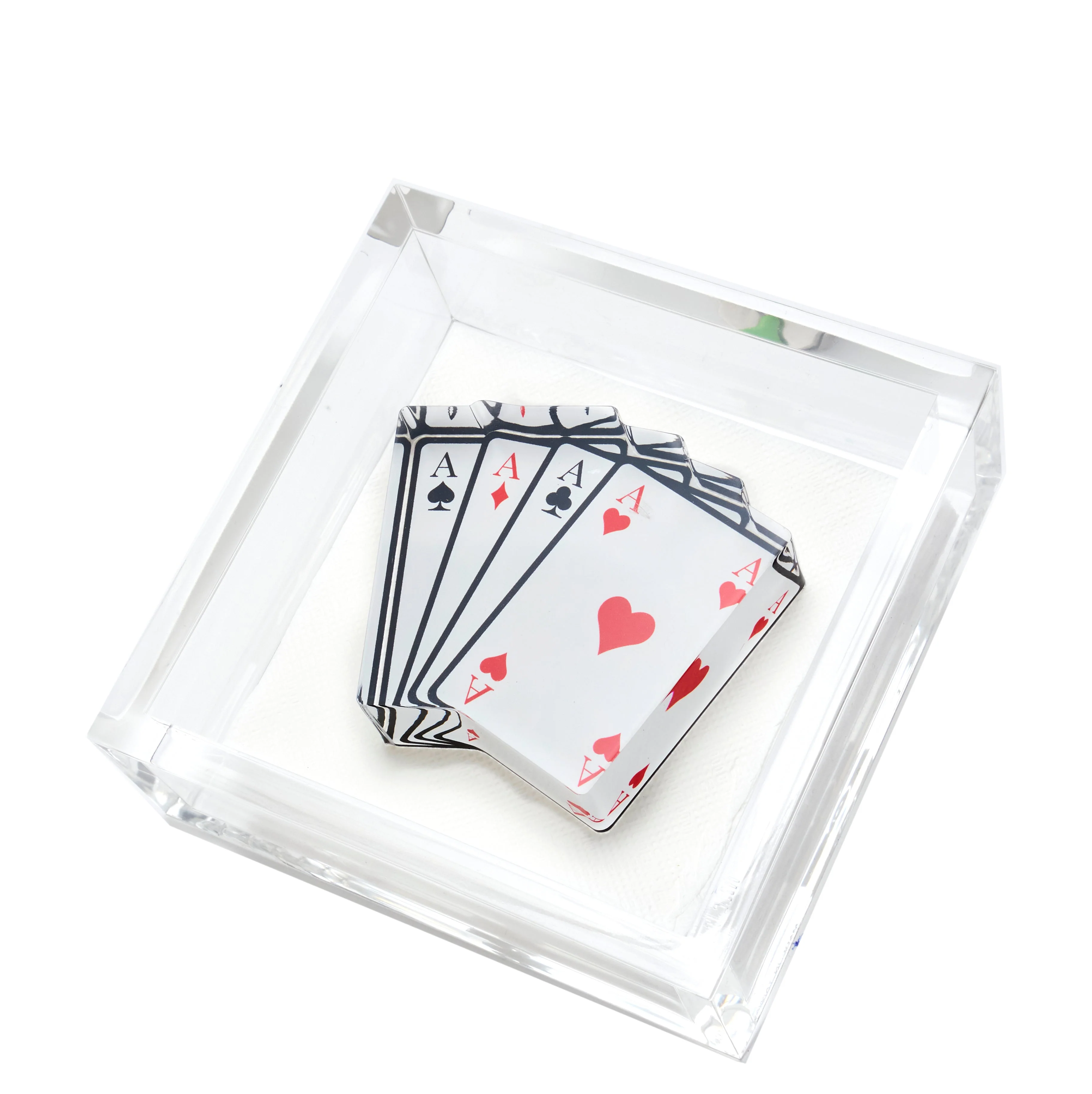 Cocktail Napkin Holder - Aces