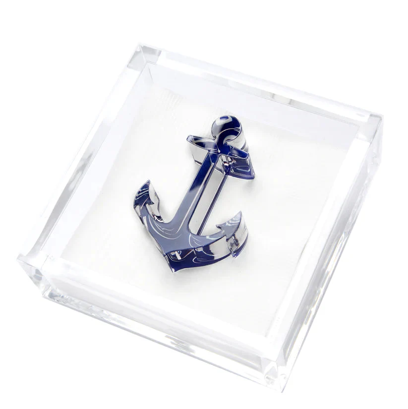 Cocktail Napkin Holder - Anchor