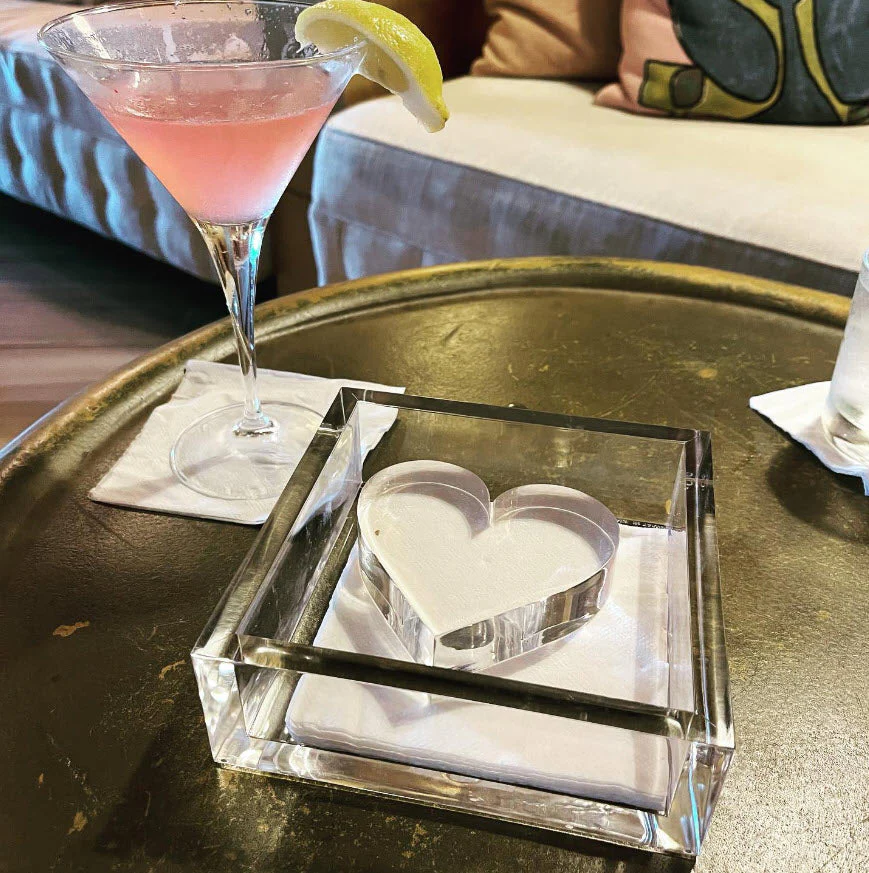Cocktail Napkin Holder - Heart - Image 2