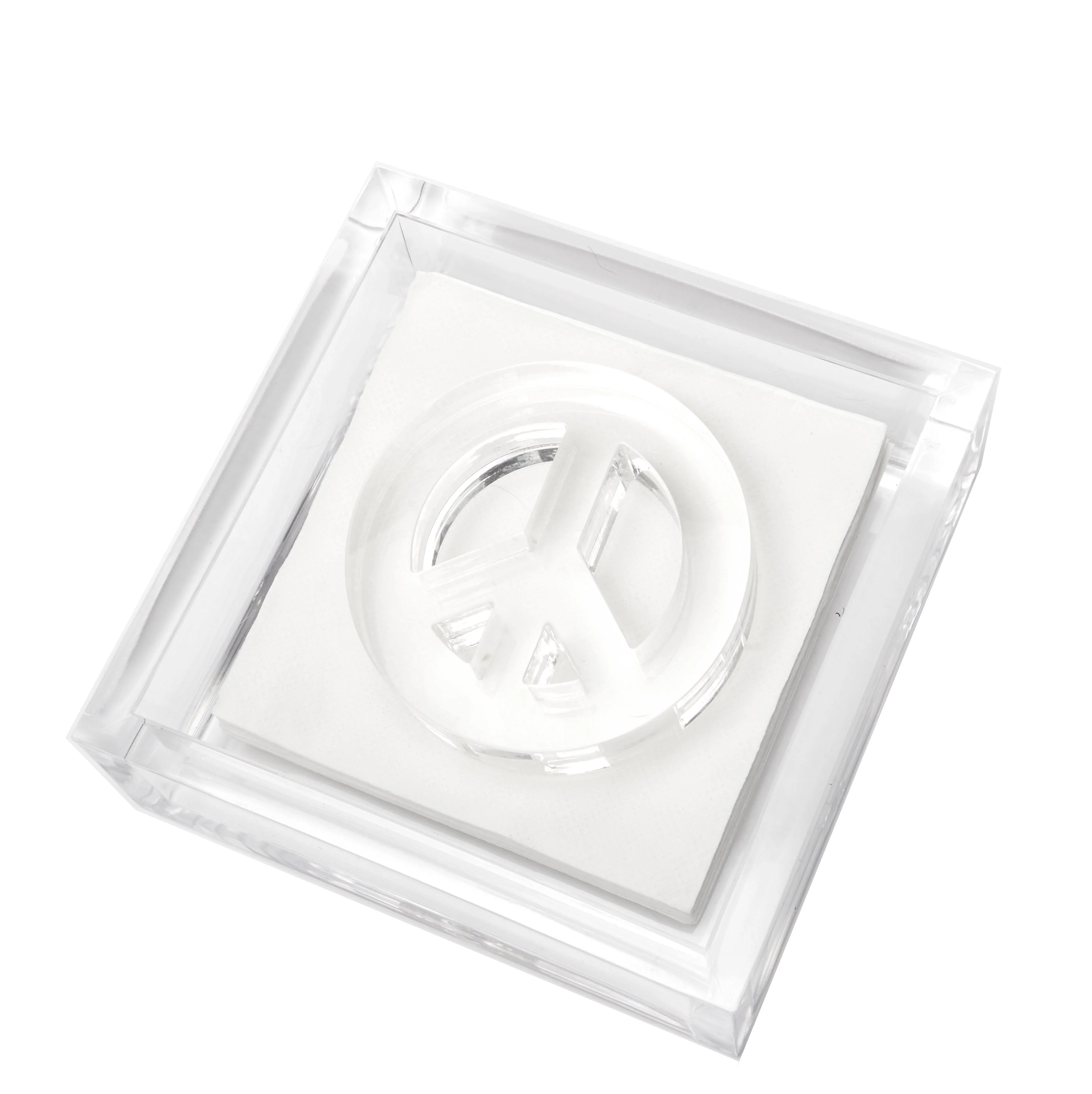 Cocktail Napkin Holder - Peace Sign