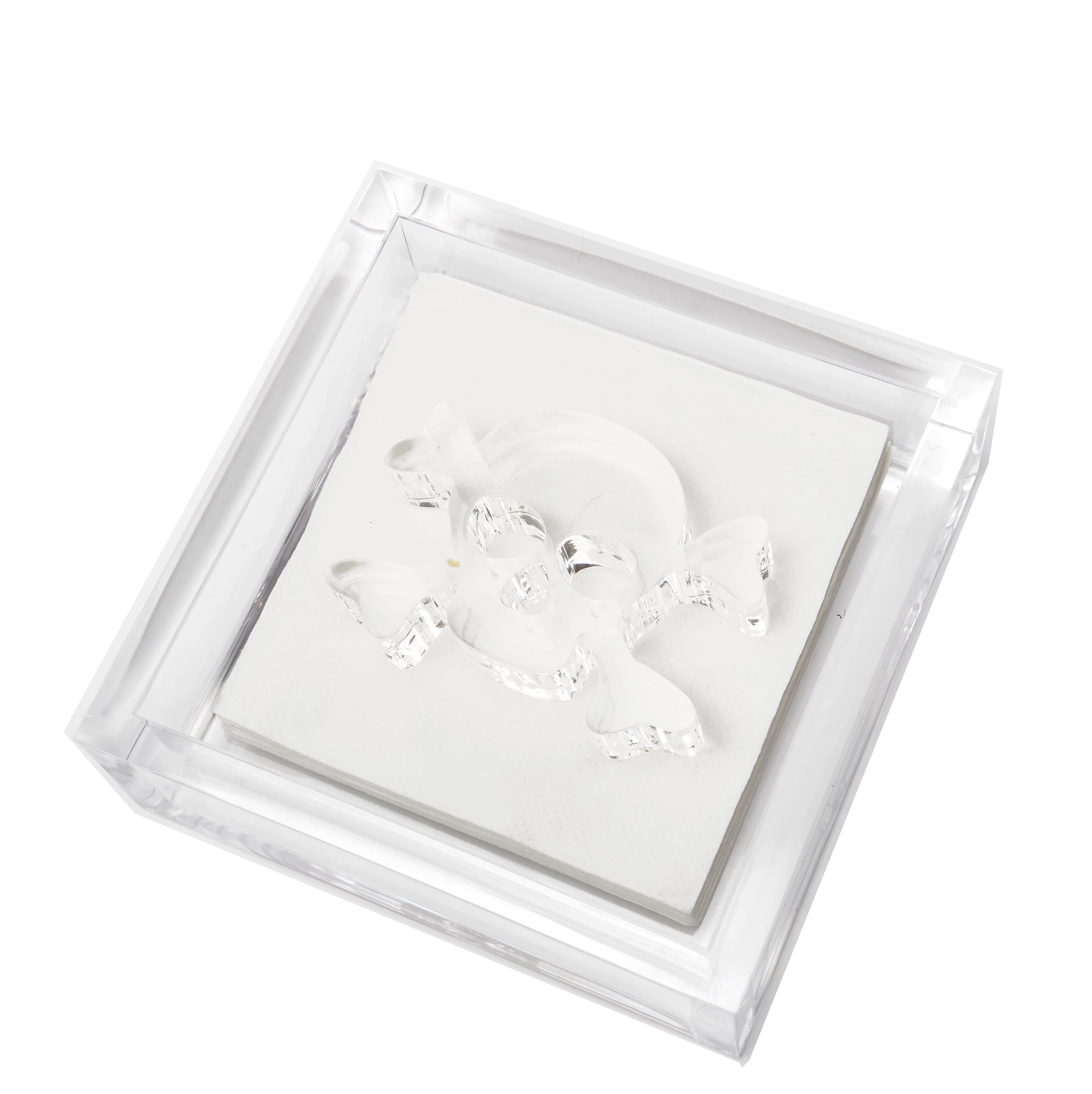Cocktail Napkin Holder - Skull