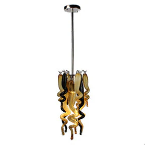 ColorSelect Baltic Amber Blown Glass Pendant by Viz Glass