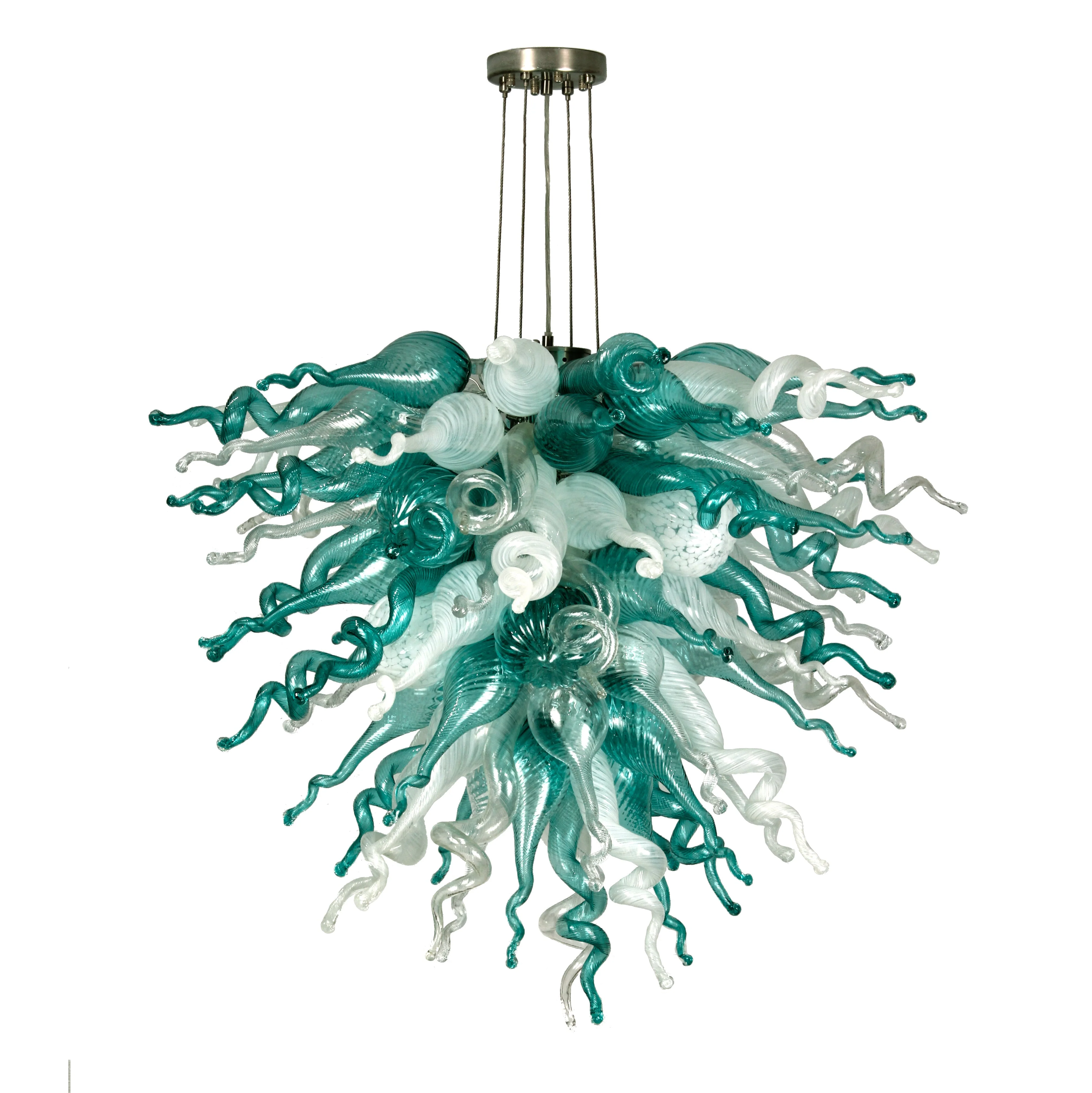 ColorSelect Sea Spray Large Chandelier by Viz Glass