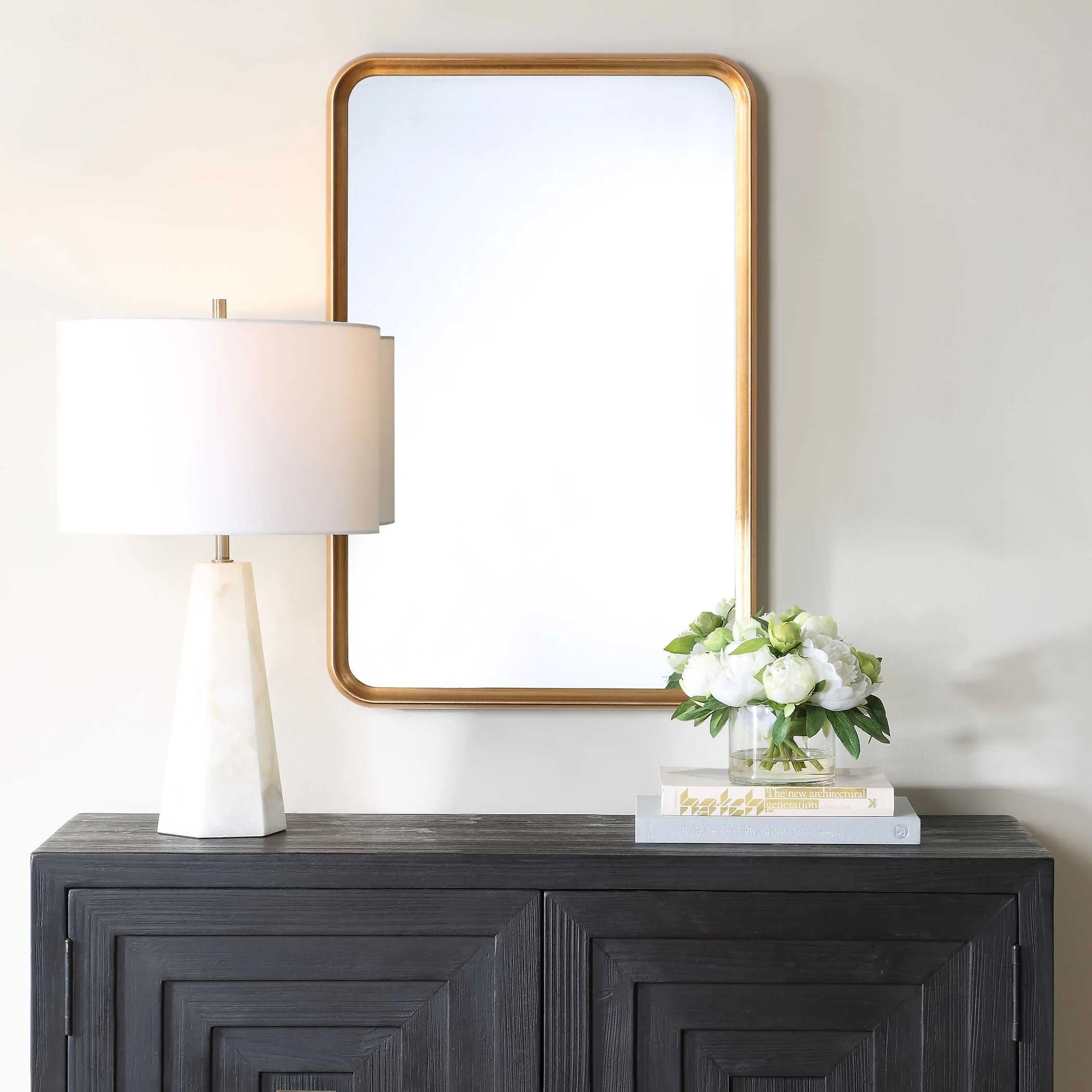 Concave Gold Arch Mirror - Image 2