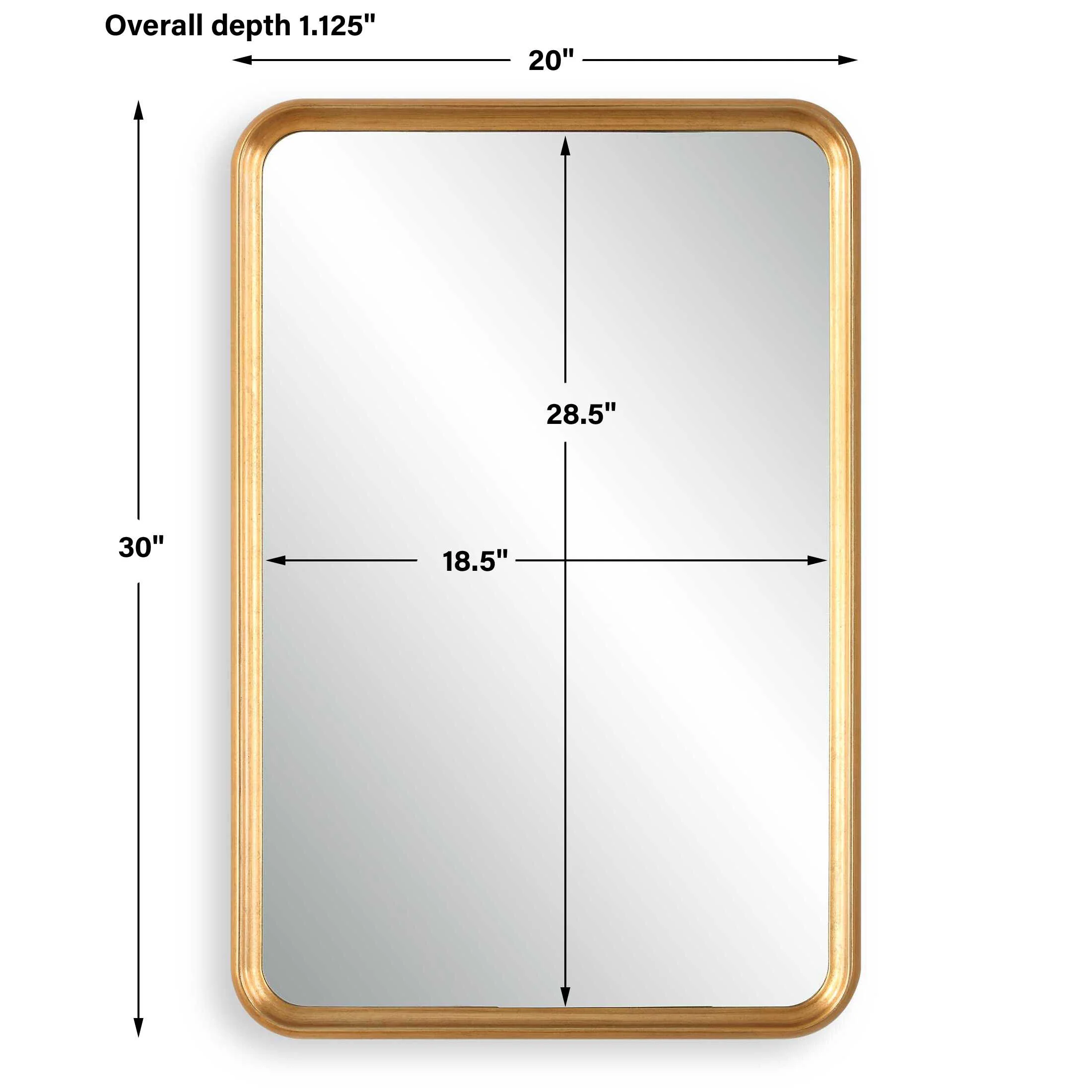 Concave Gold Arch Mirror - Image 3