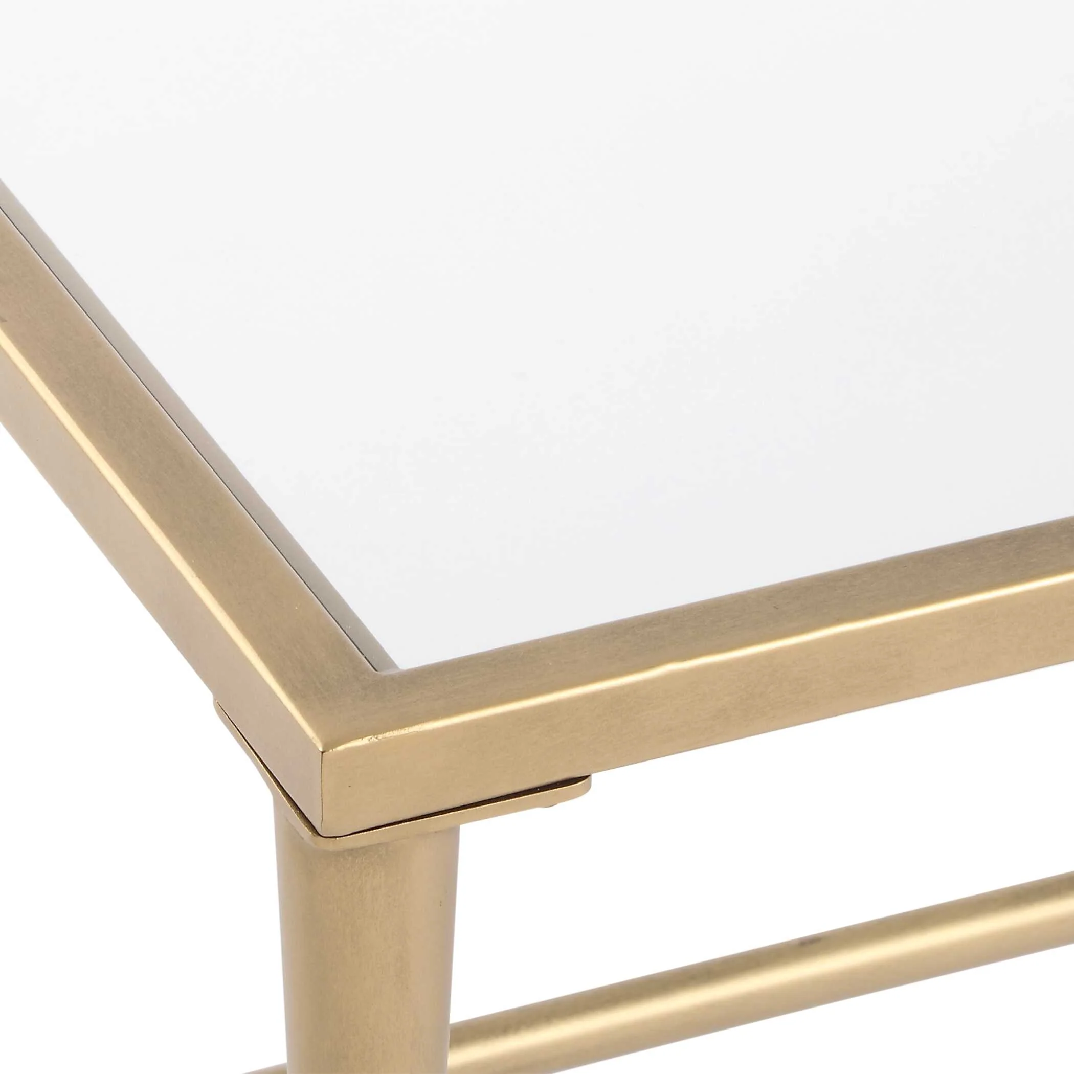 Crafted Antiqued Coffee Table - Image 7