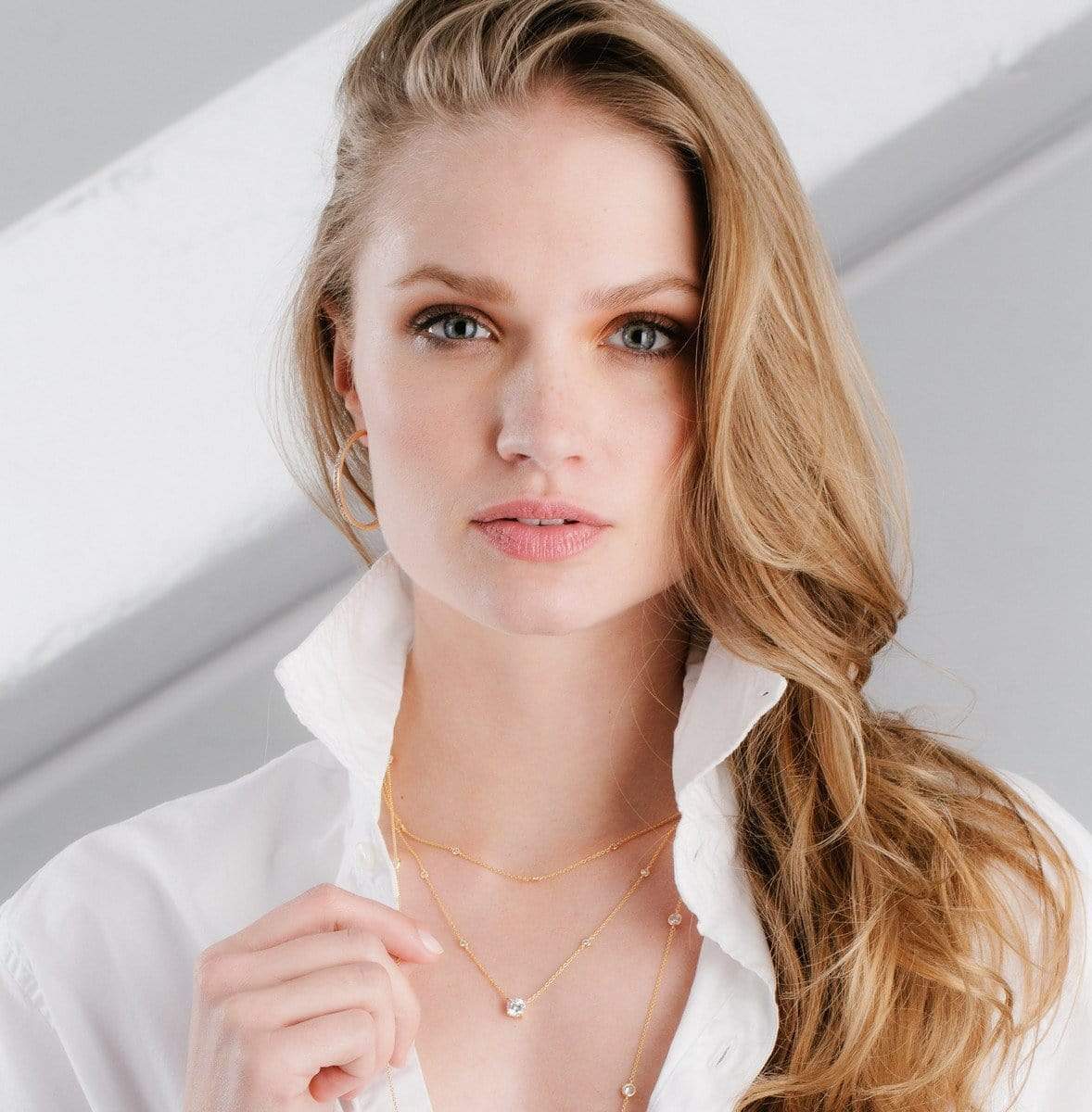 CRISLU Bezel 16" Necklace Finished in 18KT Rose Gold - Image 2