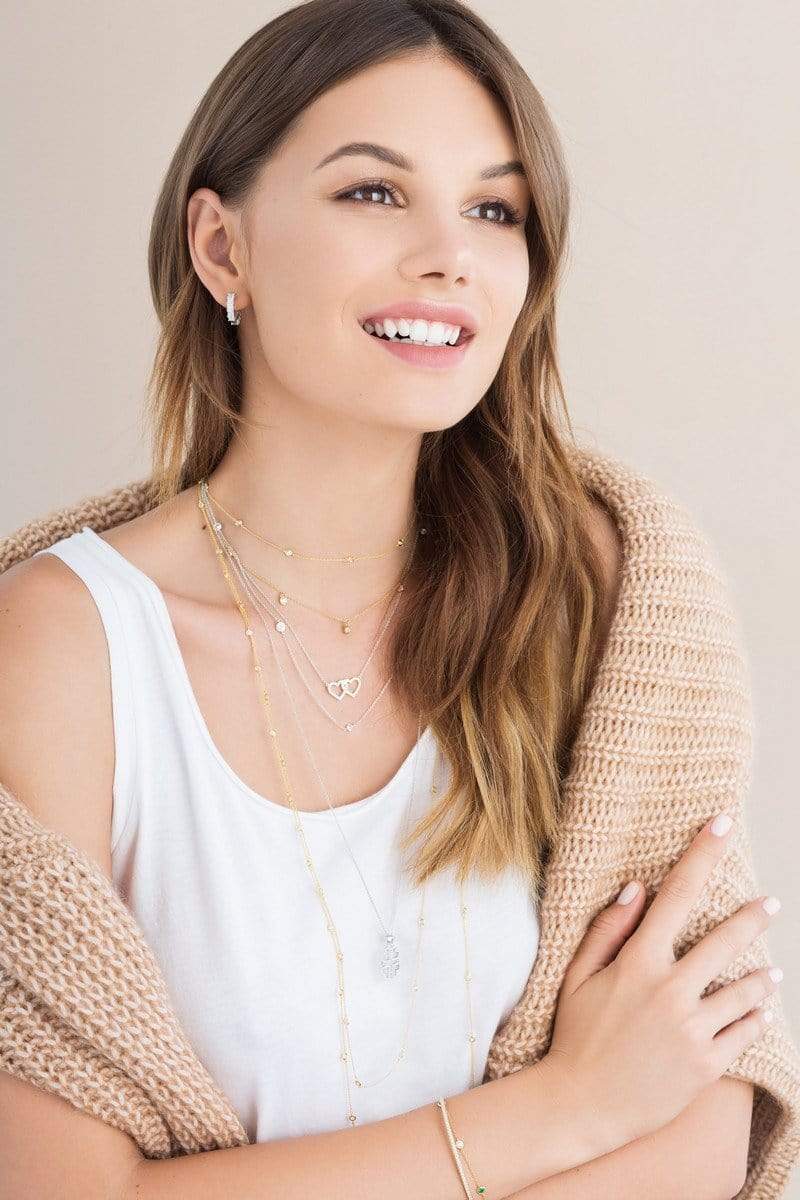 CRISLU Bezel 36" Necklace Finished in 18KT Rose Gold - Image 2