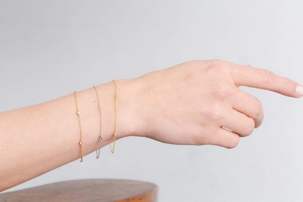 CRISLU Bezel Bracelet Finished in 18KT Gold - Image 2