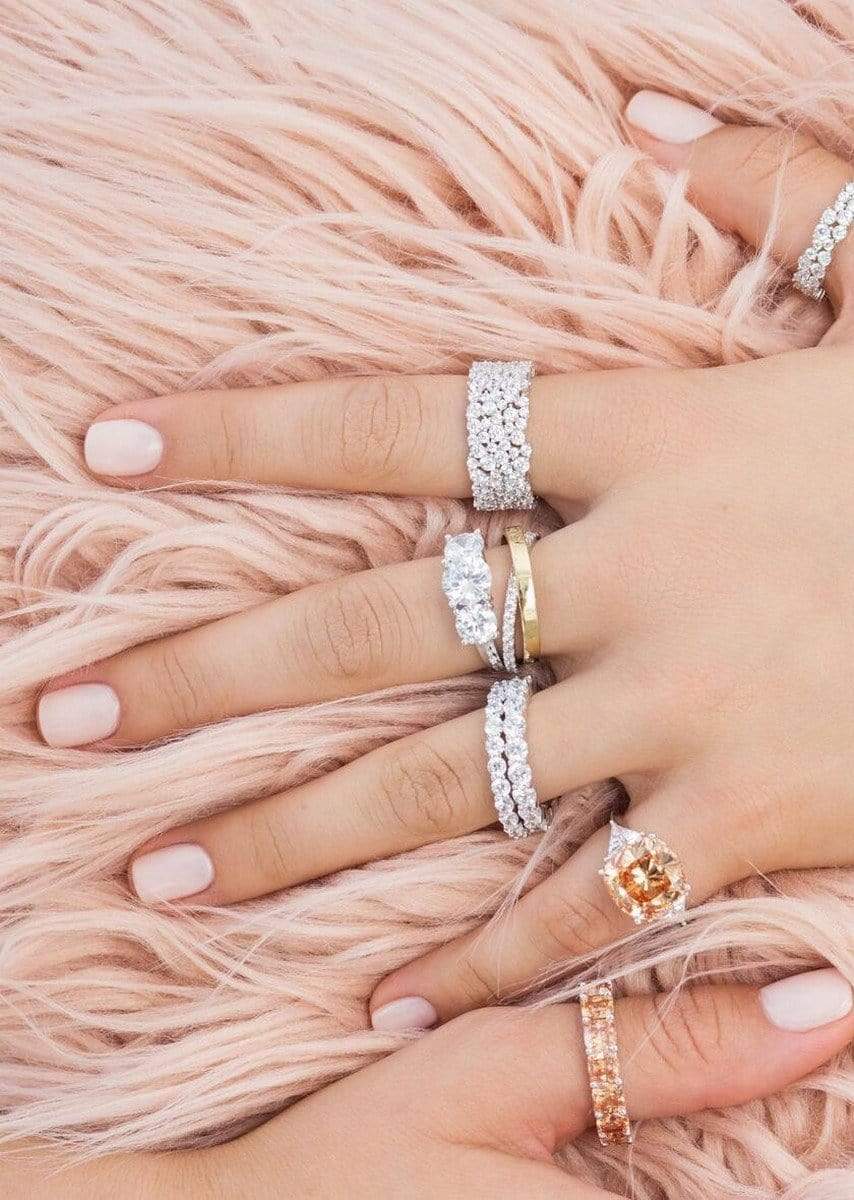 CRISLU Brilliant Eternity Band 3 mm - Size 8 - Image 2