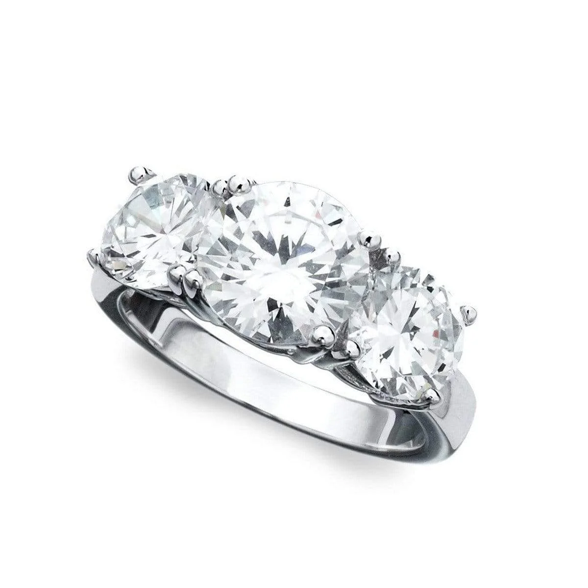 CRISLU Classic 3 Stone Ring - Size 6