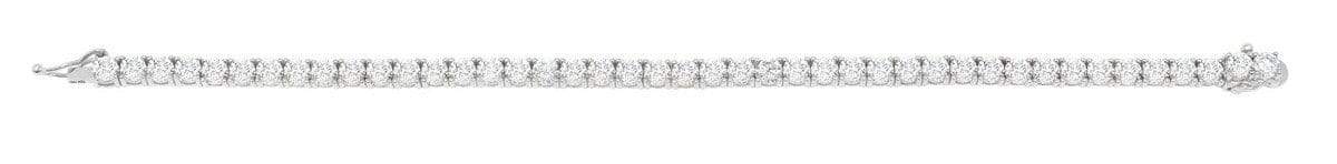 CRISLU Classic Large Brilliant Tennis Bracelet Finished in Pure Platinum - Size 7 - Image 2