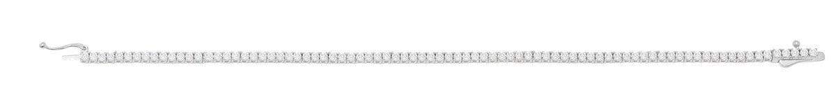 CRISLU Classic Small Brilliant Tennis Bracelet Finished in Pure Platinum - Size 7 - Image 2