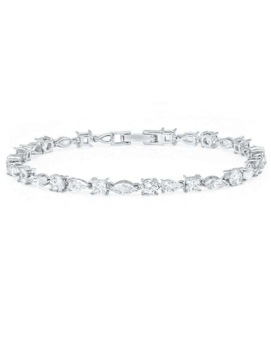 CRISLU Multi Shape Tennis Bracelet