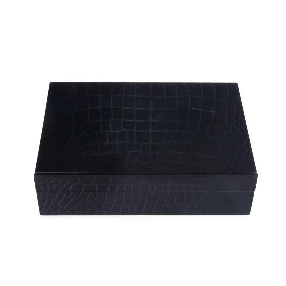 Croc Laser Engraved Card Set Black - Image 2