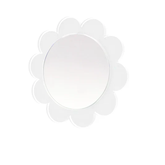 Daisy Mirror - White