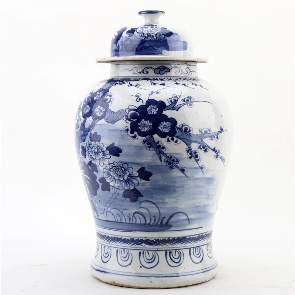 Danny's Fine Porcelain 10.625L X 10.625W X 17.25H - TEMPLE JAR - BIRD & FLORAL 50872 - Image 4
