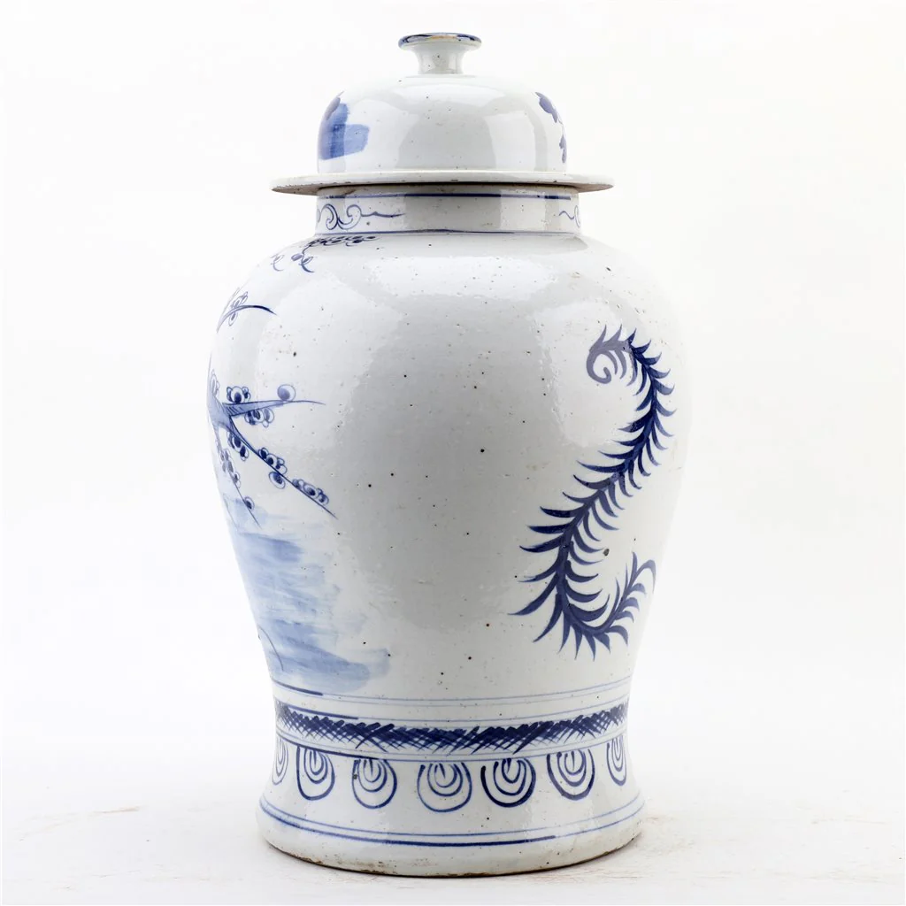 Danny's Fine Porcelain 10.625L X 10.625W X 17.25H - TEMPLE JAR - BIRD & FLORAL 50872 - Image 5