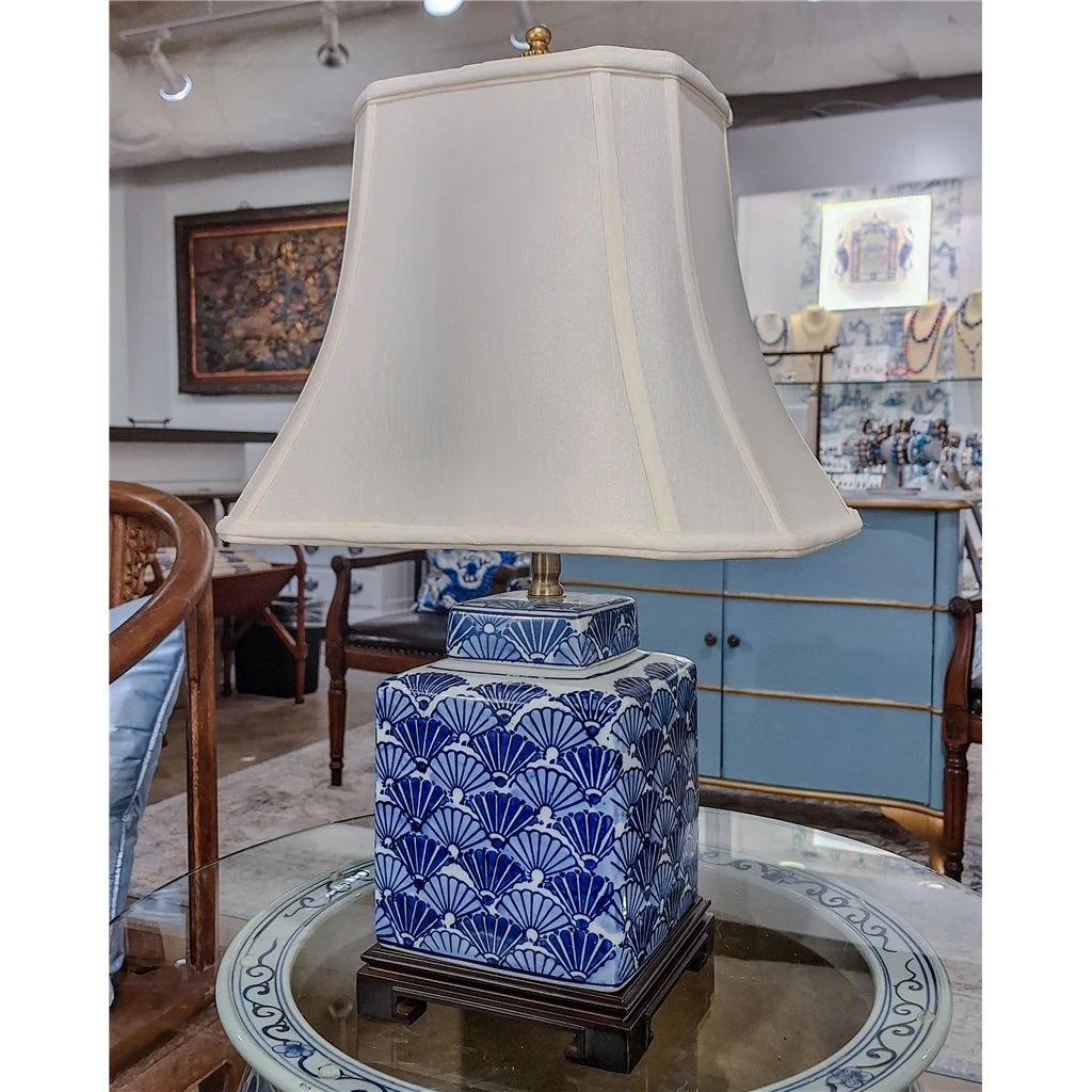 Danny's Fine Porcelain 14L X 10W X 24H - Porcelain Square Jar Lamp (125-14-Be) 40895-L - Image 4