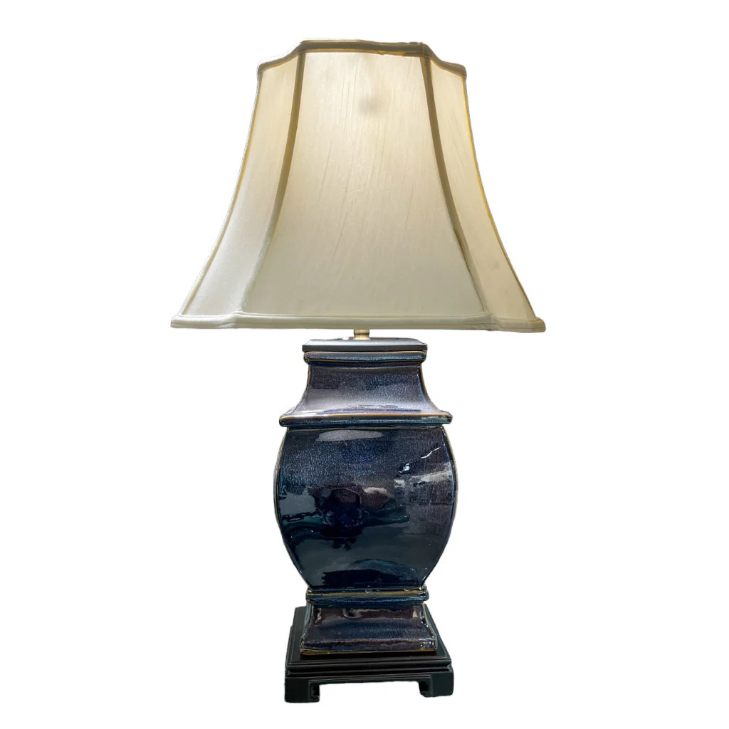 Danny's Fine Porcelain 15L X 15W X 28.5H -SQUARE DRIPPING GLAZE LAMP(122-15-BE) 50848-L - Image 2