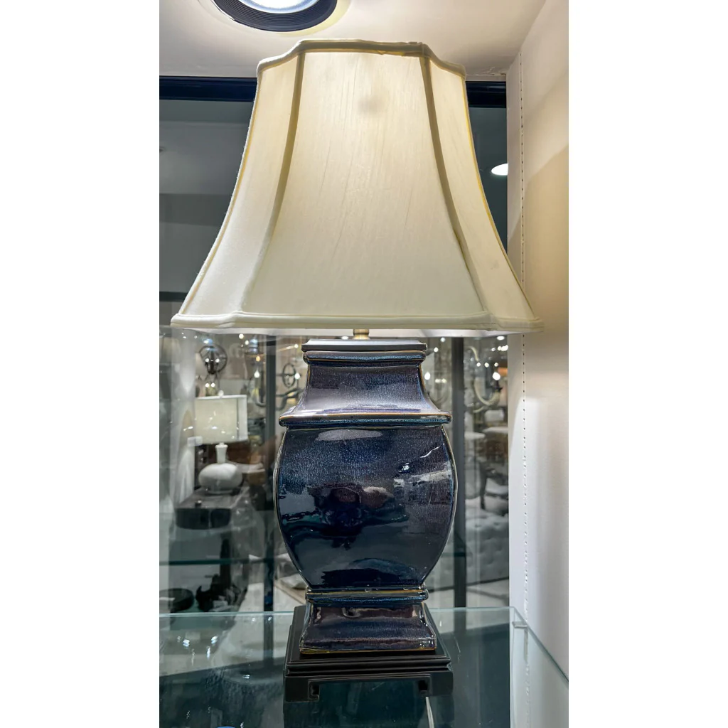 Danny's Fine Porcelain 15L X 15W X 28.5H -SQUARE DRIPPING GLAZE LAMP(122-15-BE) 50848-L - Image 3