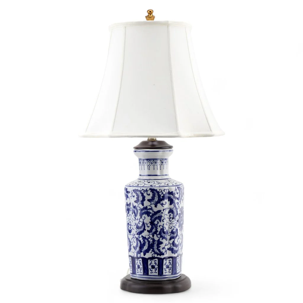 Danny's Fine Porcelain 17L X 15W X 27H Scalloped Shape Vase Lamp (Shade: 290-17-Be) 40935-L - Image 7