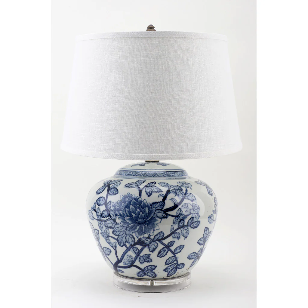 Danny's Fine Porcelain 17L X 17W X 25H Big Belly Vase Lamp(2-847-17) - Include Shade 50901-LA - Image 2