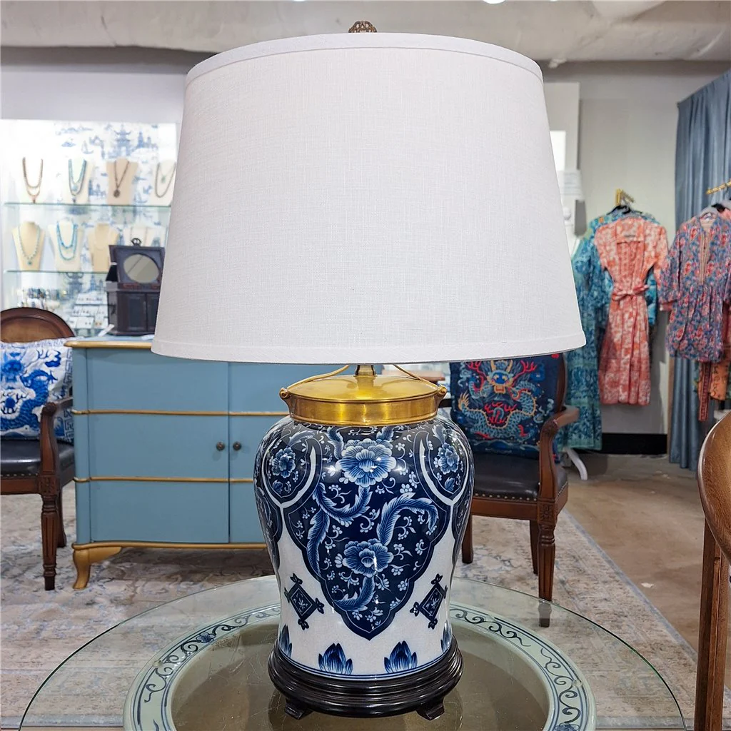 Danny's Fine Porcelain 17L X 17W X 27H PORCELAIN WARRIOR JAR LAMP Qipao (Large) ( 2-847-17) 14088-L - Image 2