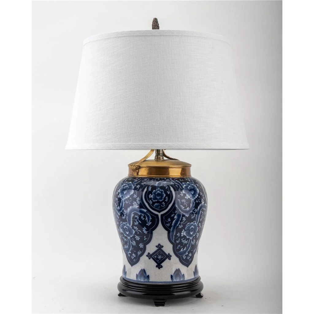 Danny's Fine Porcelain 17L X 17W X 27H PORCELAIN WARRIOR JAR LAMP Qipao (Large) ( 2-847-17) 14088-L - Image 3