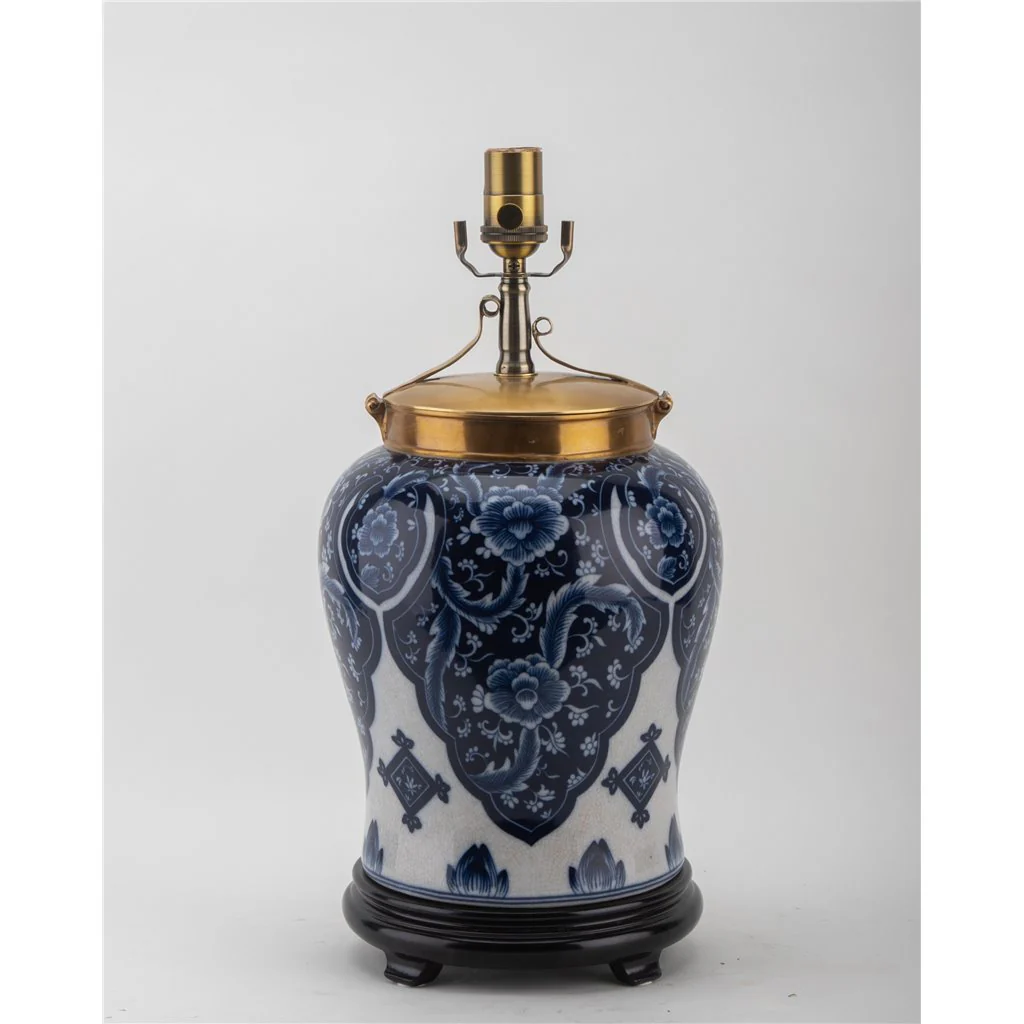 Danny's Fine Porcelain 17L X 17W X 27H PORCELAIN WARRIOR JAR LAMP Qipao (Large) ( 2-847-17) 14088-L - Image 5