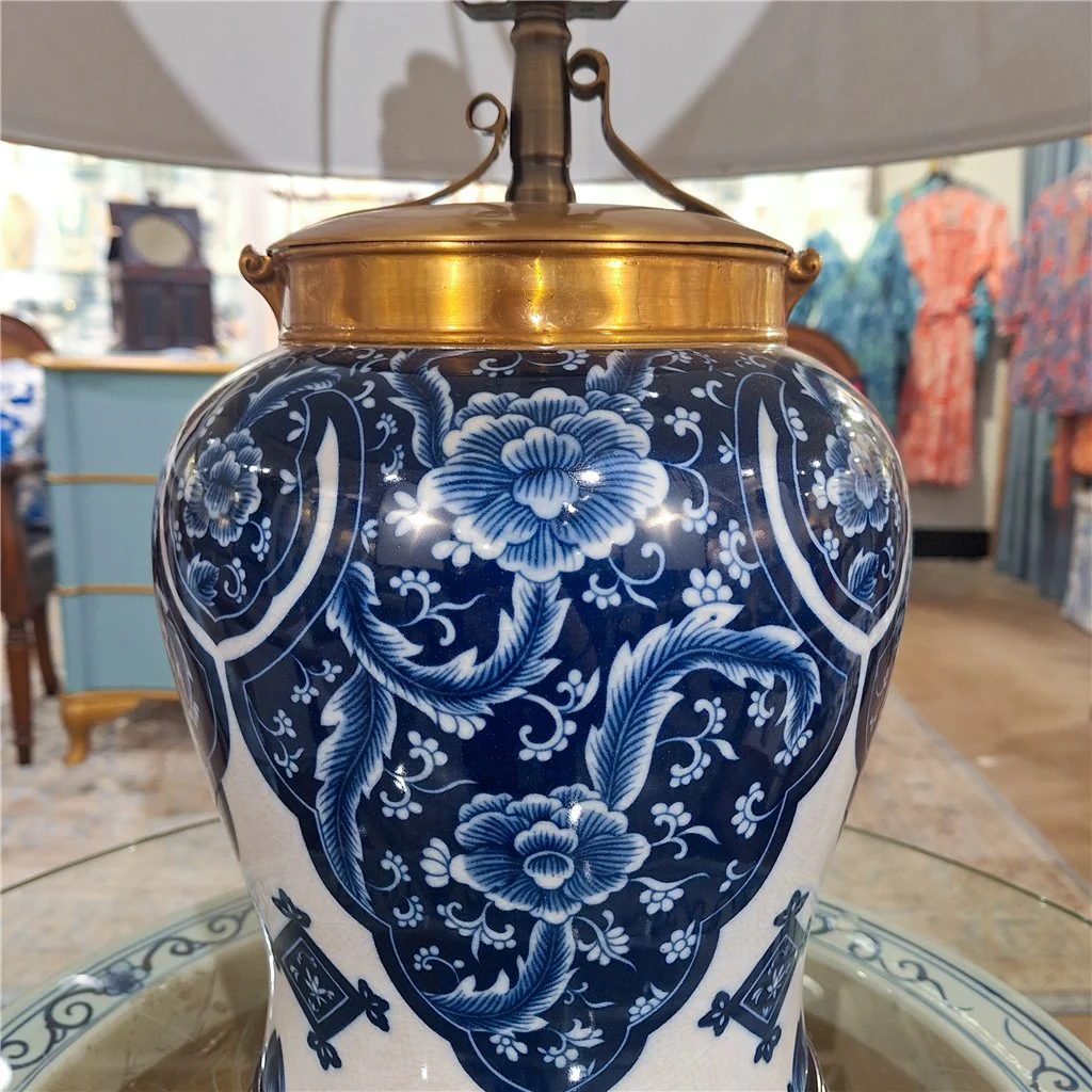 Danny's Fine Porcelain 17L X 17W X 27H PORCELAIN WARRIOR JAR LAMP Qipao (Large) ( 2-847-17) 14088-L - Image 7