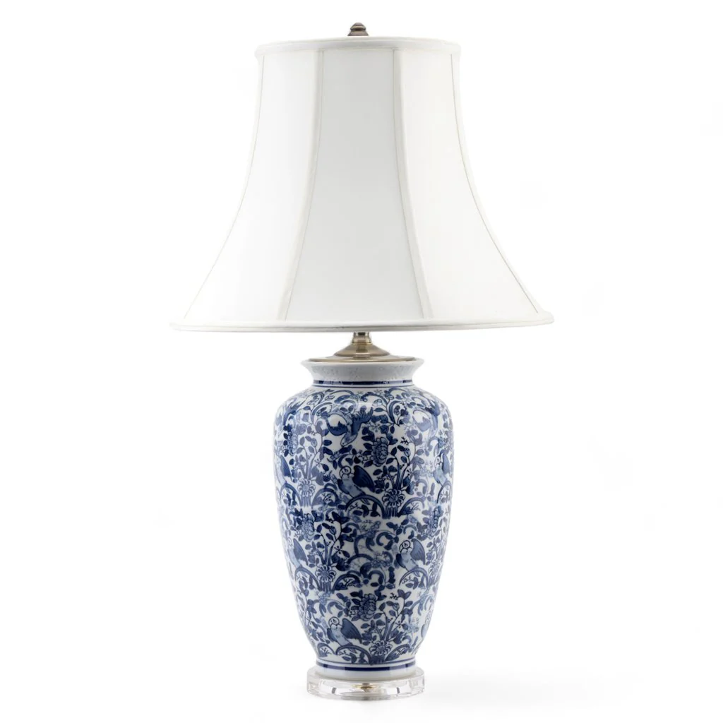 Danny's Fine Porcelain 17L X 17W X 29H Blue And White Vase Lamp [Shade:108-17-Be] 40936-LA